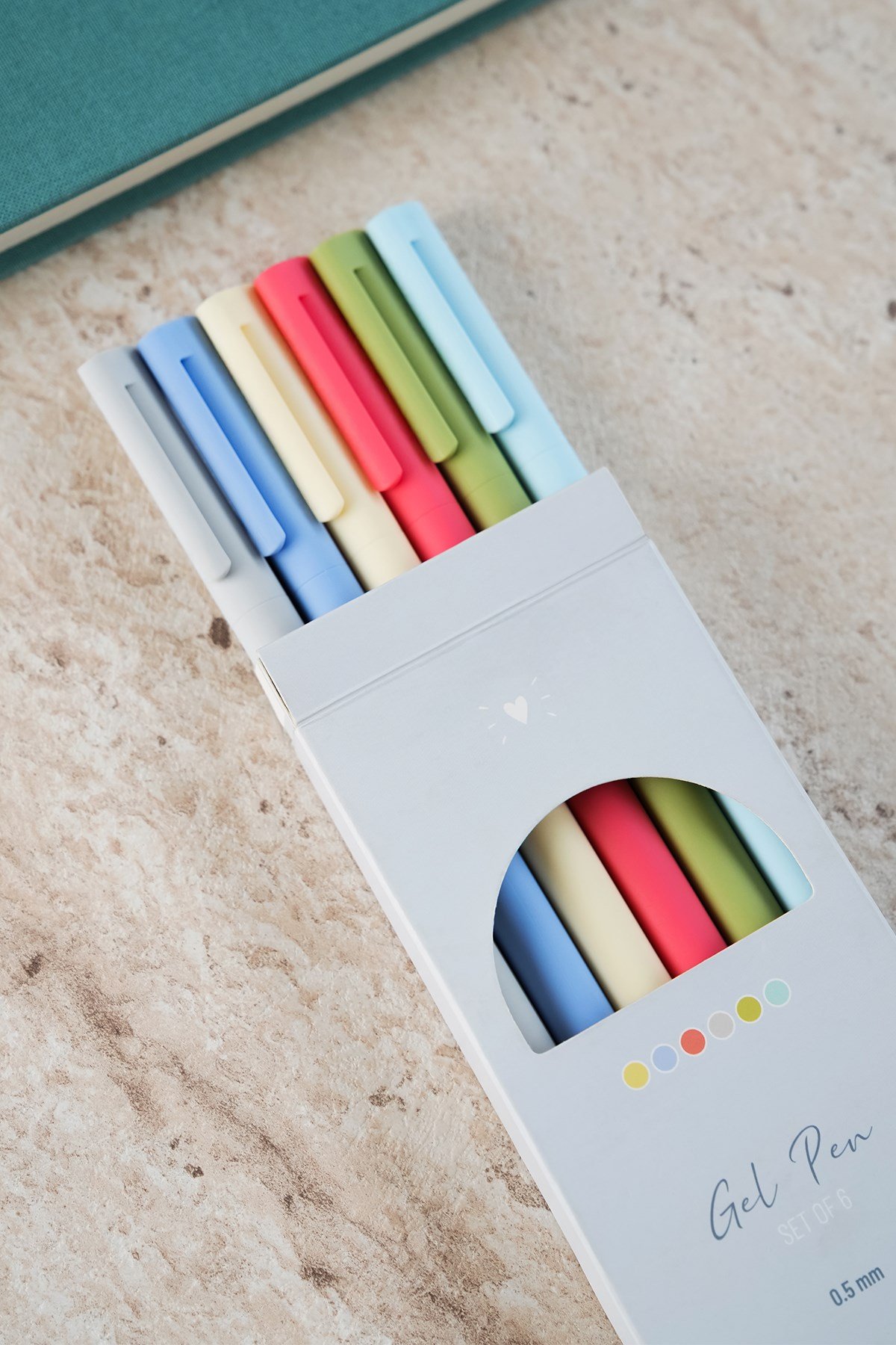 Matt Notebook 0.5 mm 6'lı Jel Kalem Seti