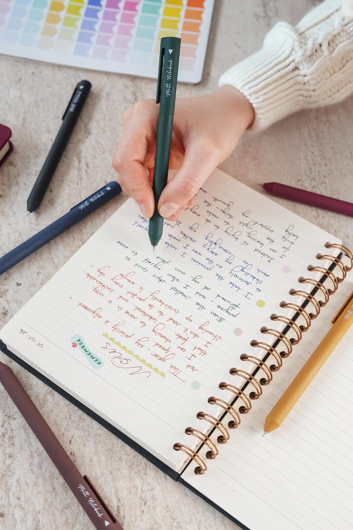 Matt Notebook 0.5 mm 6'lı Jel Kalem Seti