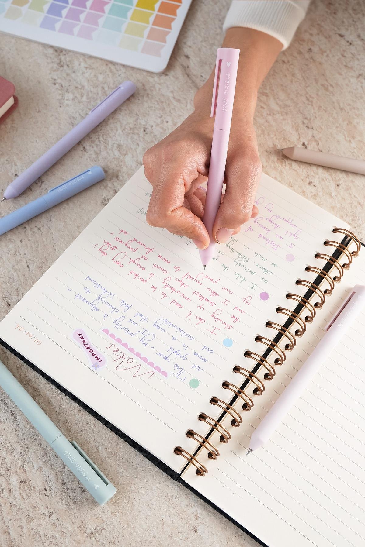 Matt Notebook 0.5 mm 6'lı Jel Kalem Seti