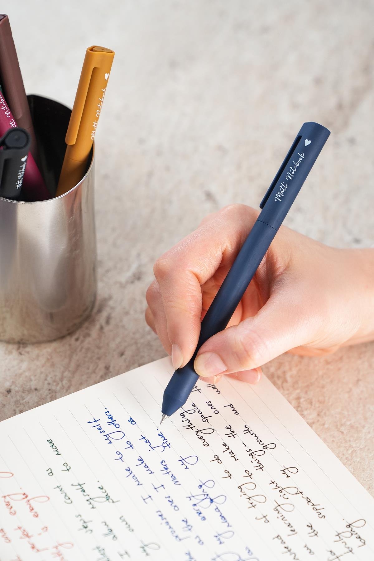 Matt Notebook 0.5 mm 6'lı Jel Kalem Seti