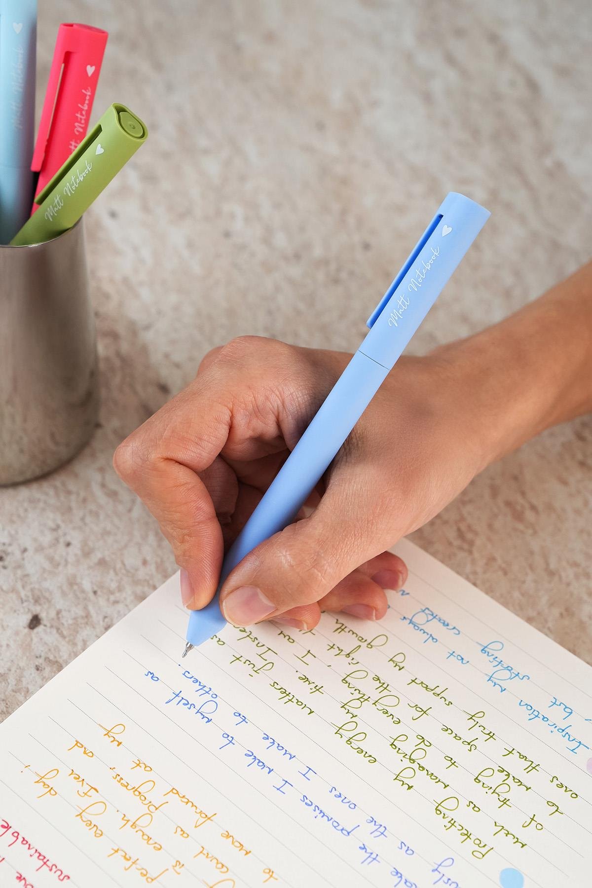 Matt Notebook 0.5 mm 6'lı Jel Kalem Seti