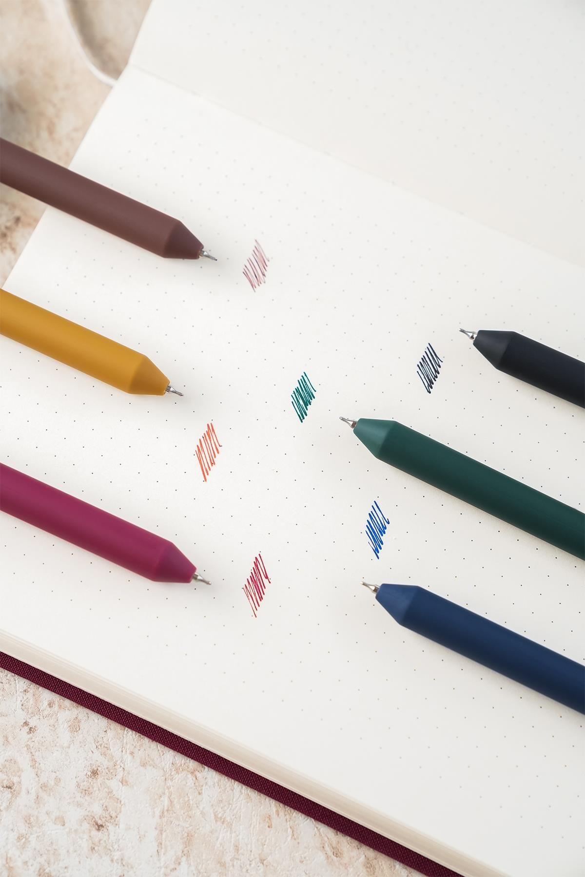 Matt Notebook 0.5 mm 6'lı Jel Kalem Seti