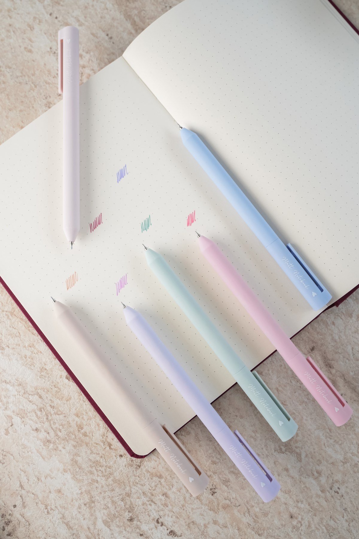 Matt Notebook 0.5 mm 6'lı Jel Kalem Seti