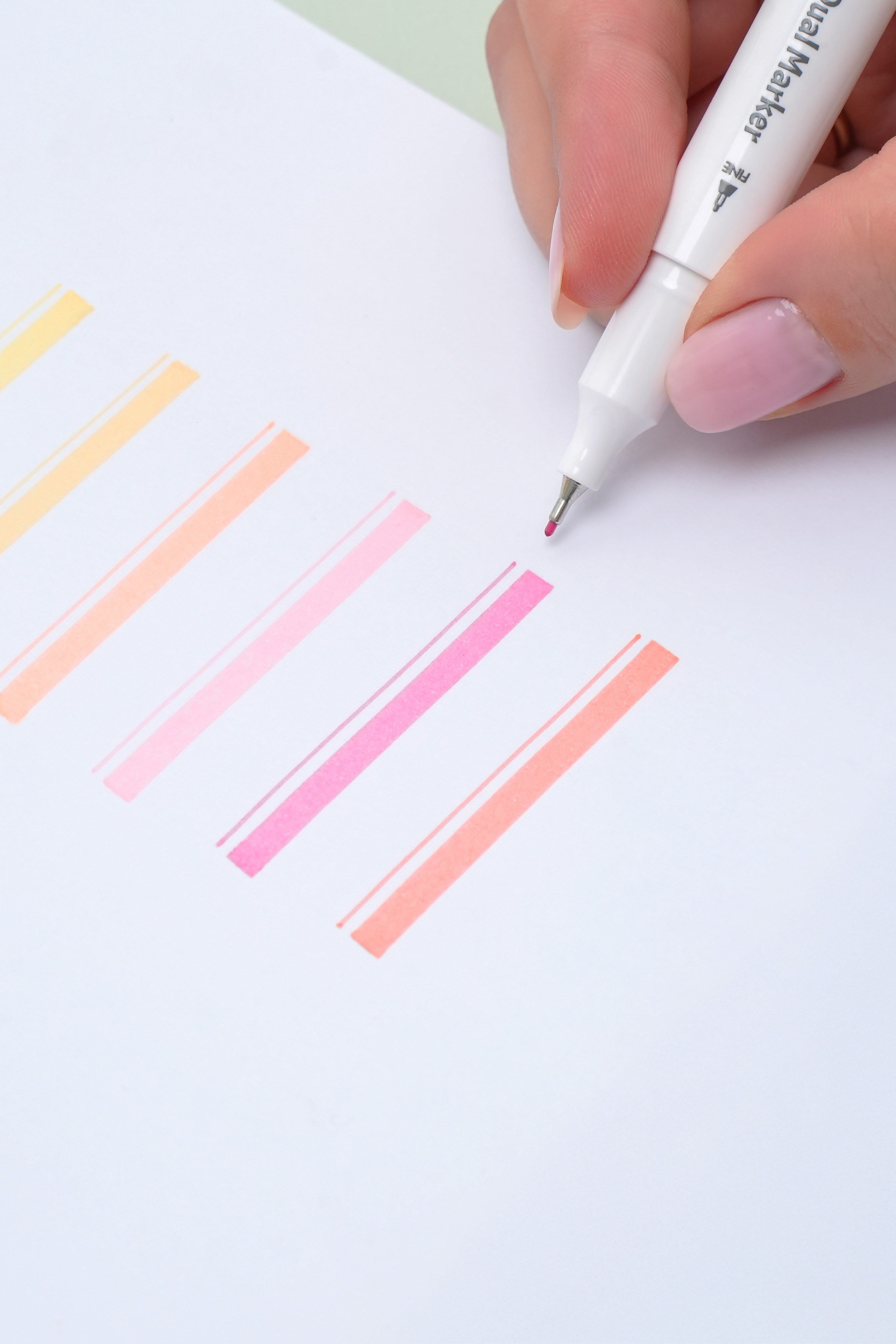 Matt Notebook 12 Renk Çift Uçlu Fosforlu Kalem Seti – Highlighter + Fineliner | Pastel Renkler Dual Marker