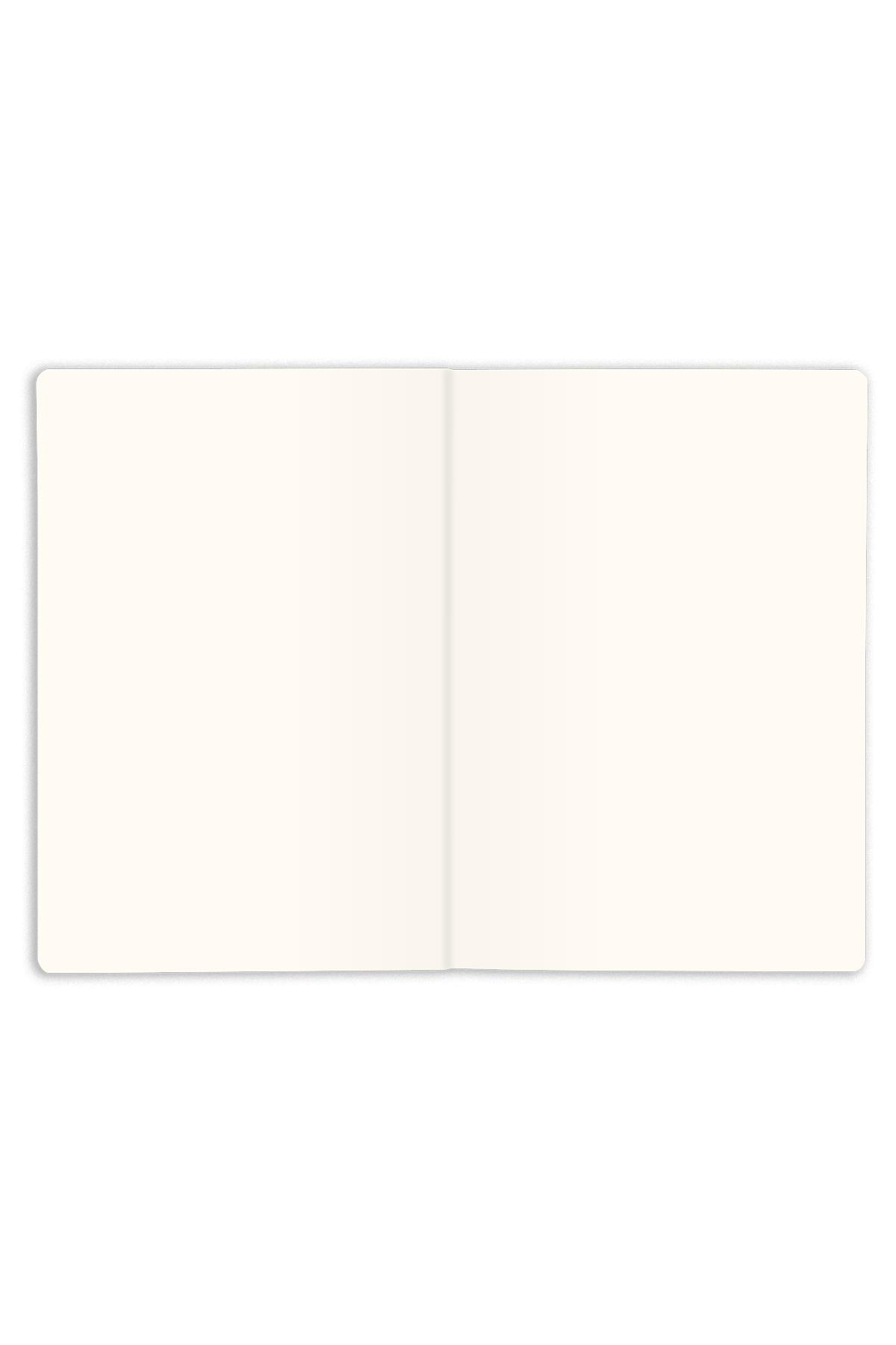 Matt Notebook 14x20 Sert Kapak Defter Düz,Çizgisiz Mavi