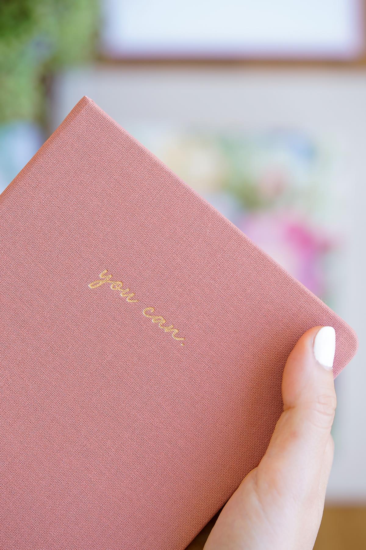 Matt Notebook 14x20 Sert Kapak Defter Düz,Çizgisiz Pembe