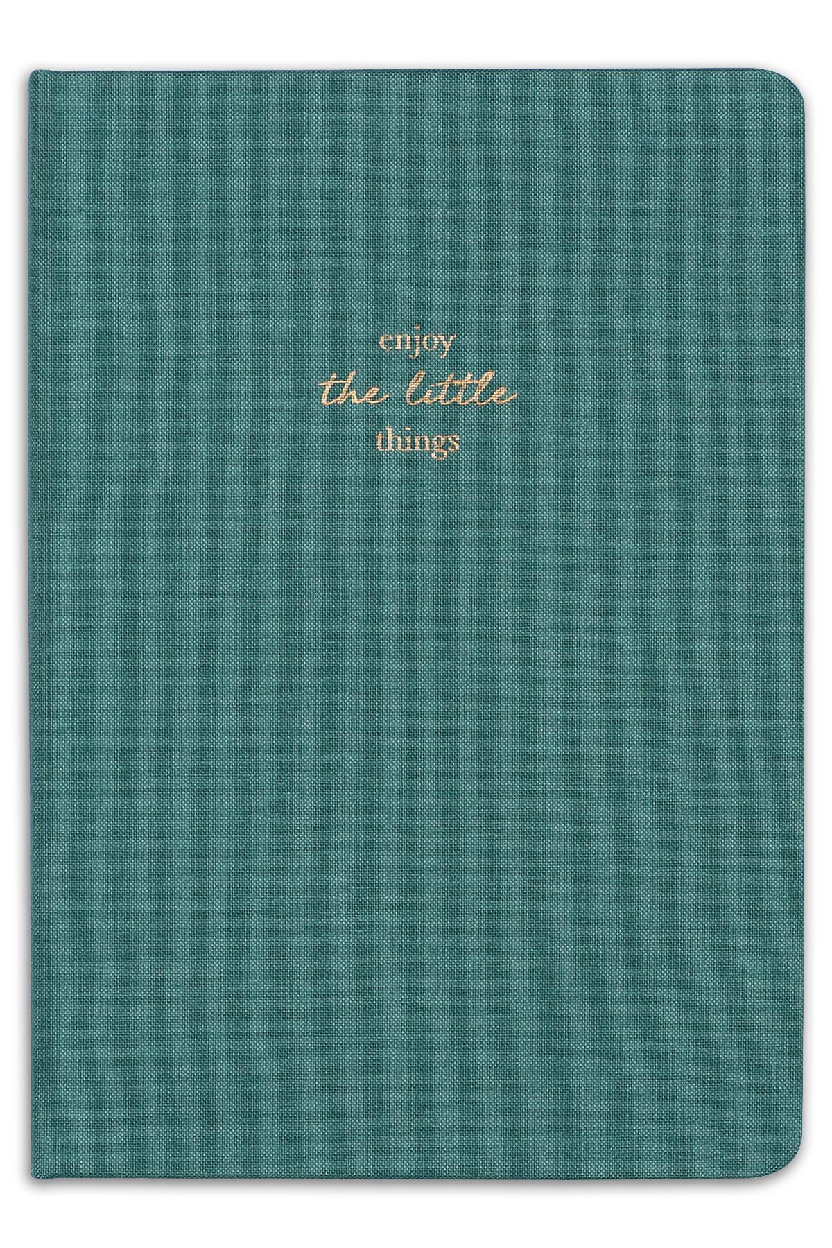 Matt Notebook 14x20 Sert Kapak Defter Noktalı Koyu Yeşil