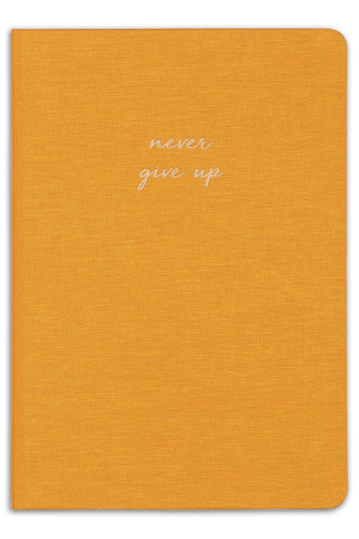 Matt Notebook 14x20 Sert Kapak Defter Düz,Çizgisiz Hardal