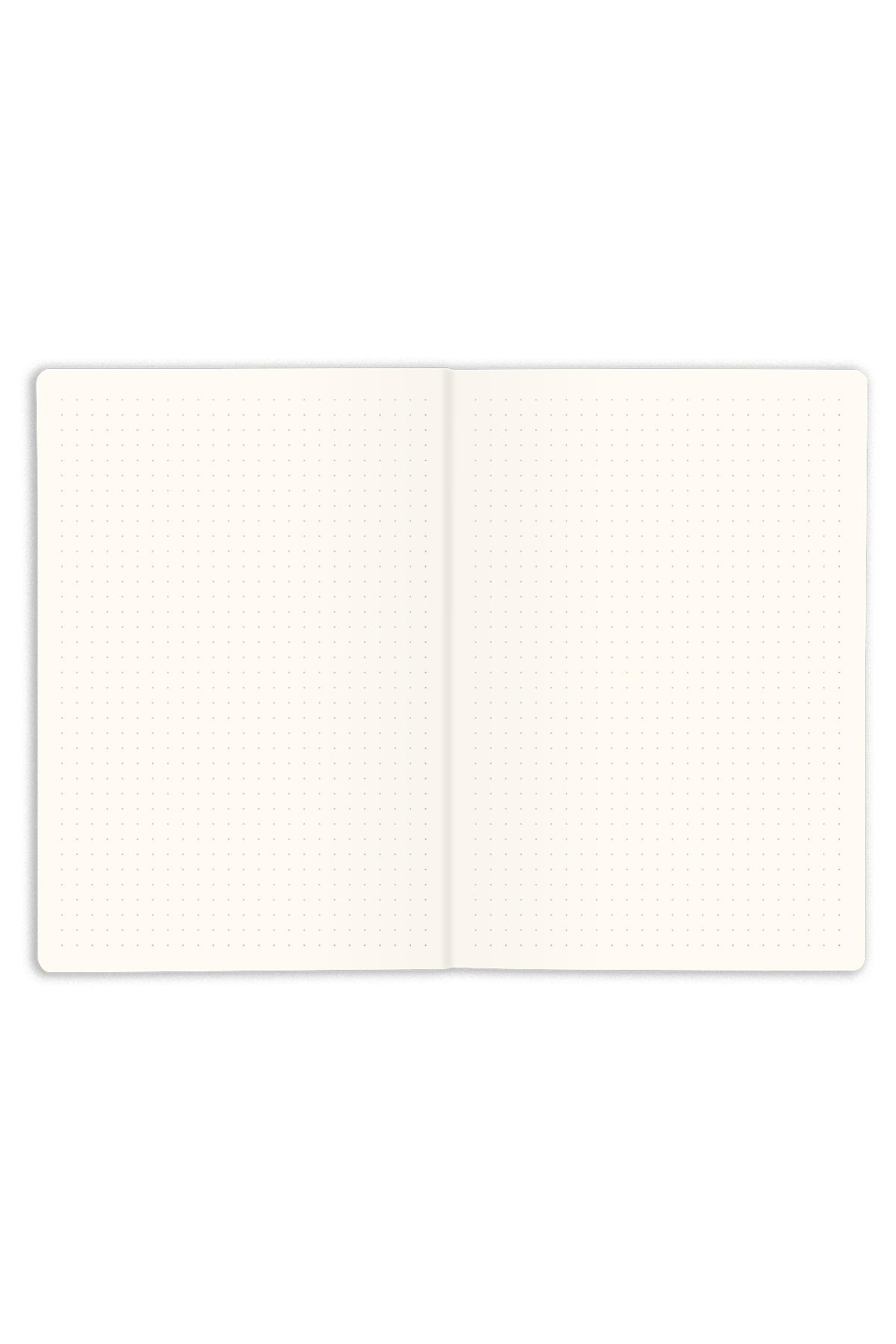 Matt Notebook 14x20 Sert Kapak Defter Noktalı Kahverengi