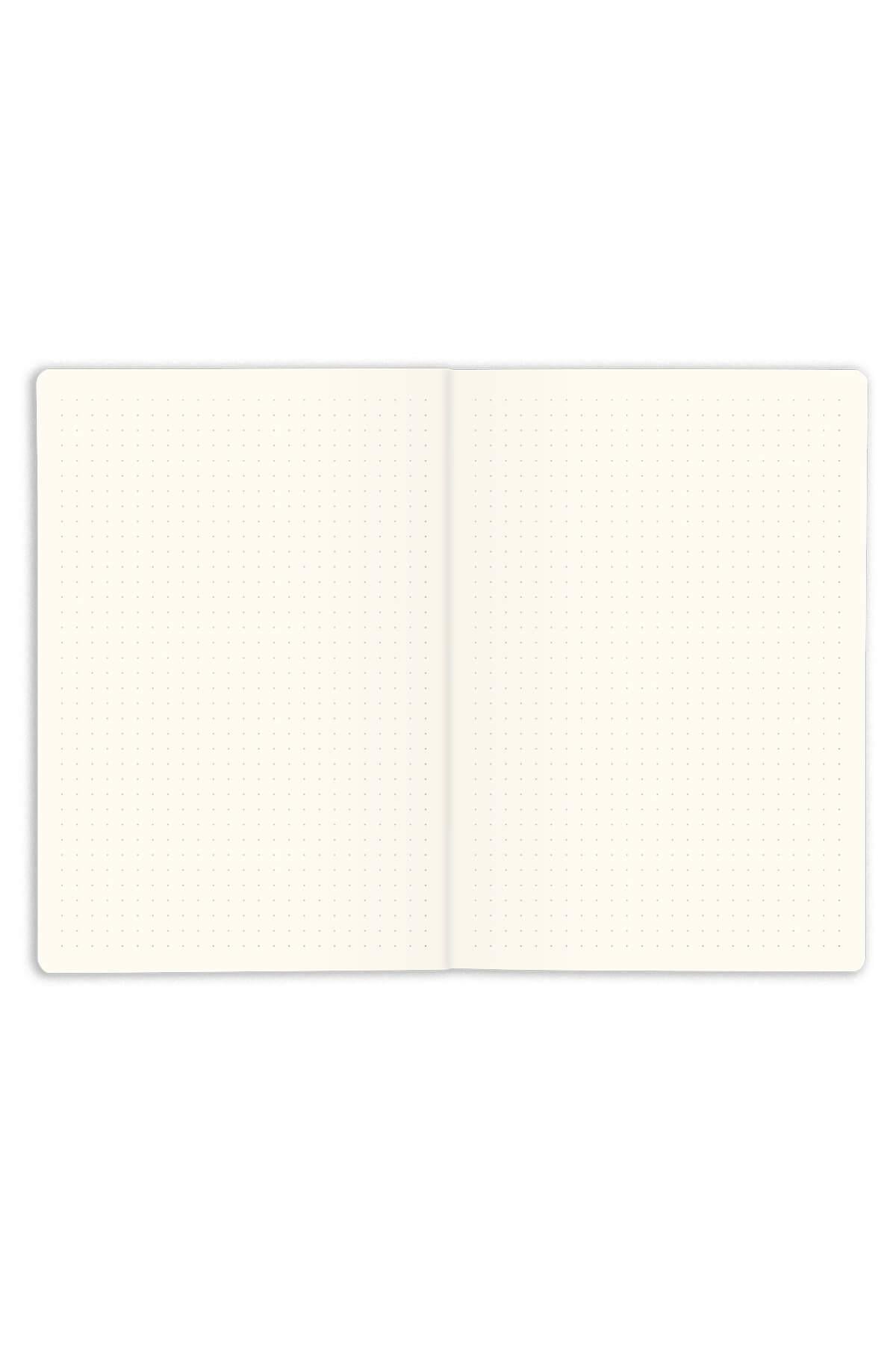 Matt Notebook 14x20 Sert Kapak Defter Noktalı Turkuaz
