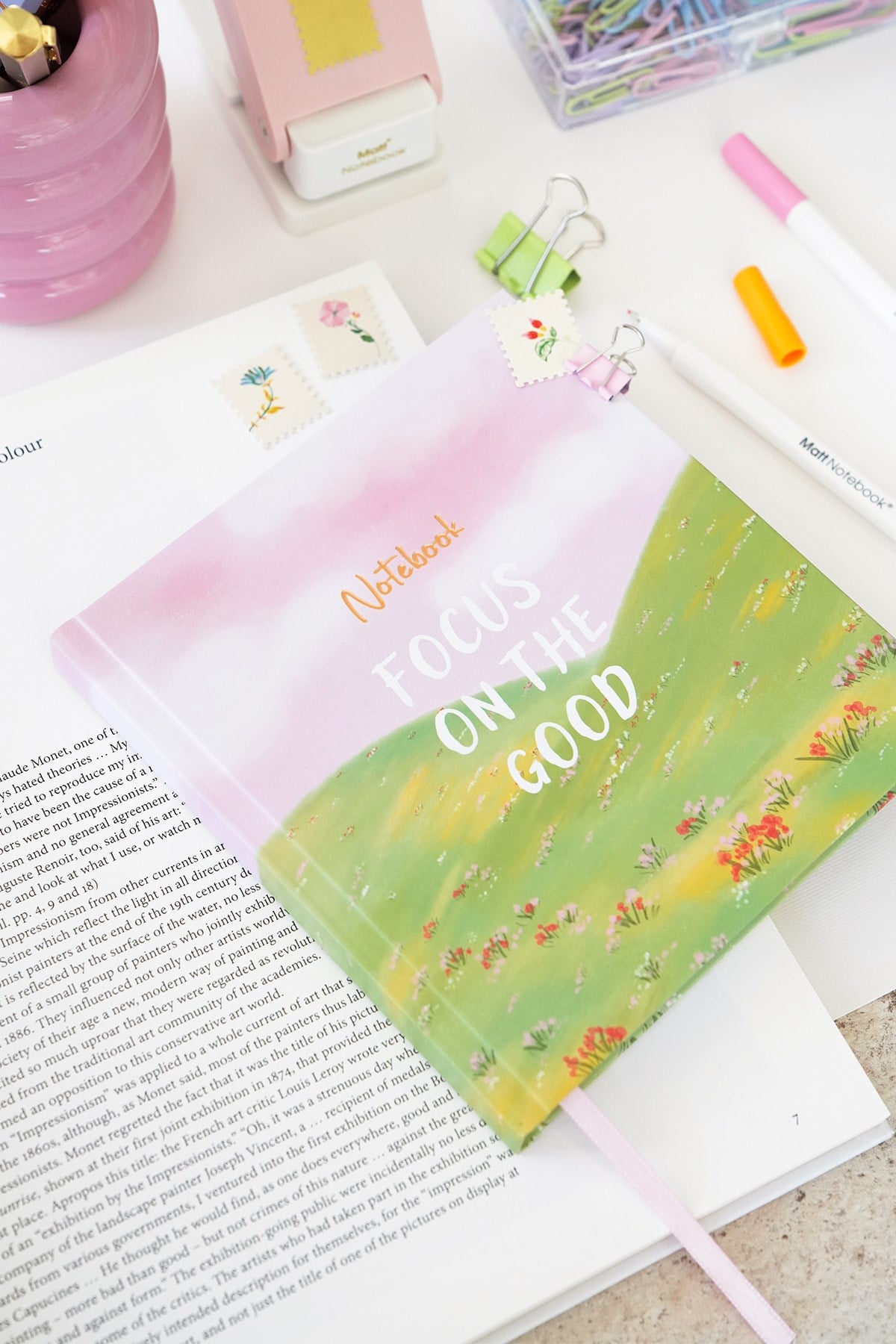 Matt Notebook 15x15 cm Kare Tarihsiz Not Defteri Çizgili Manzara