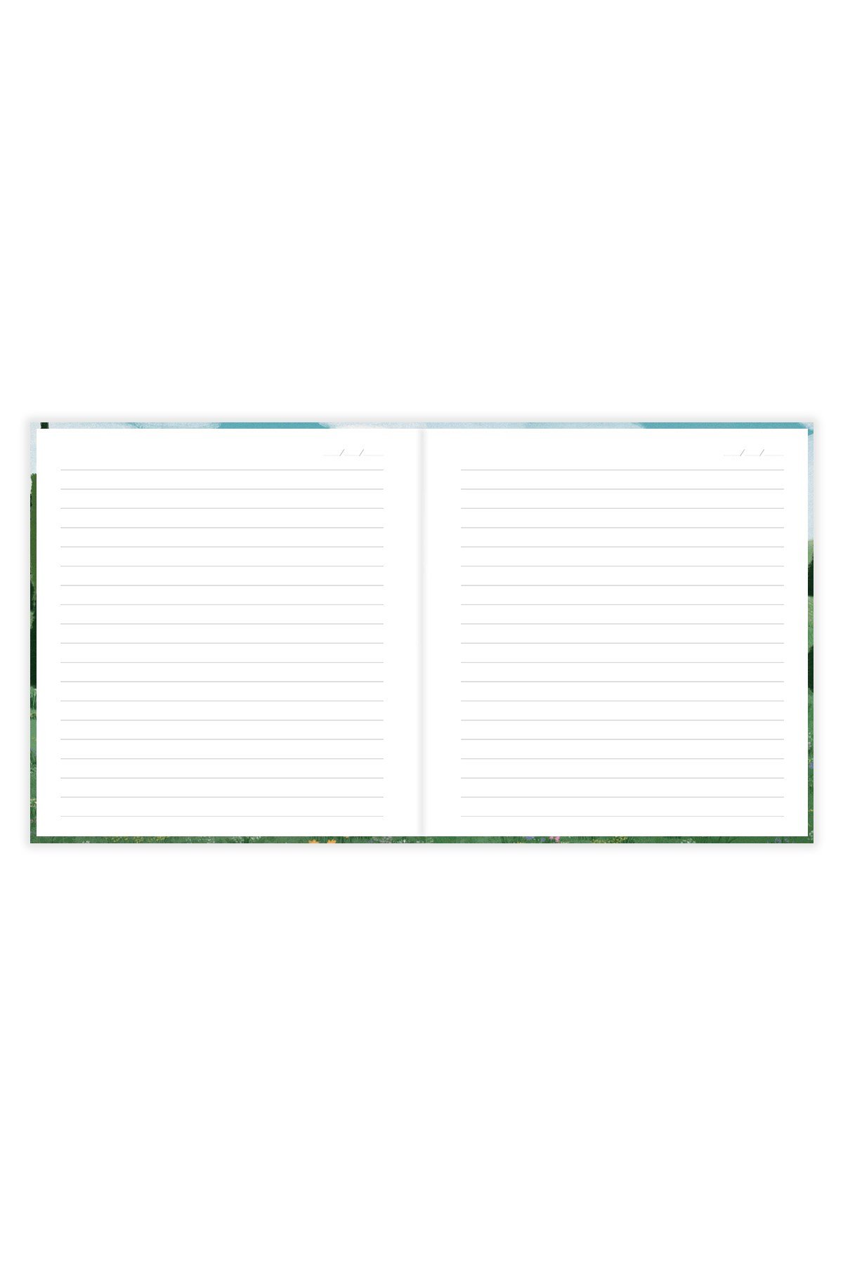 Matt Notebook 15x15 cm Kare Tarihsiz Not Defteri Çizgili Manzara