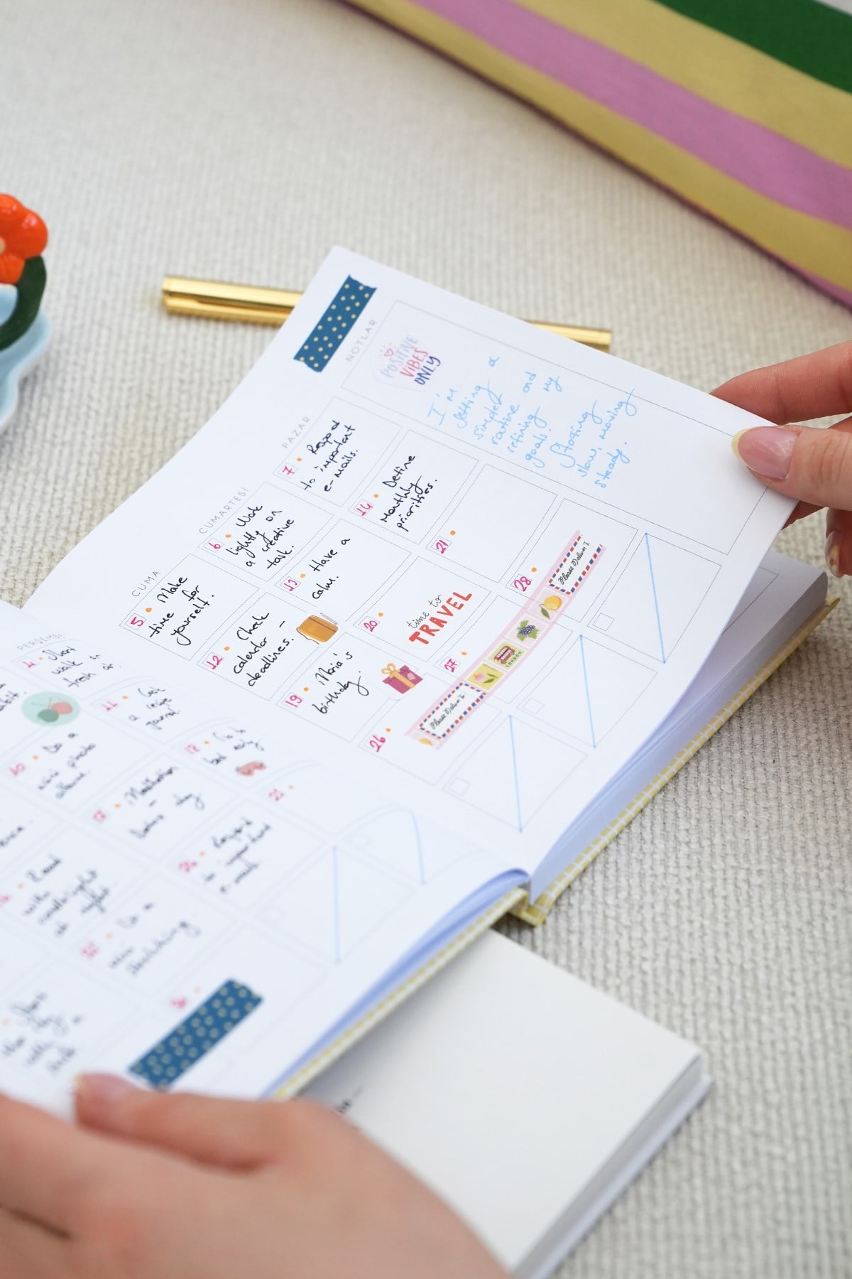 Matt Notebook 15x15 Kare Süresiz Planlayıcı Ajanda Civciv
