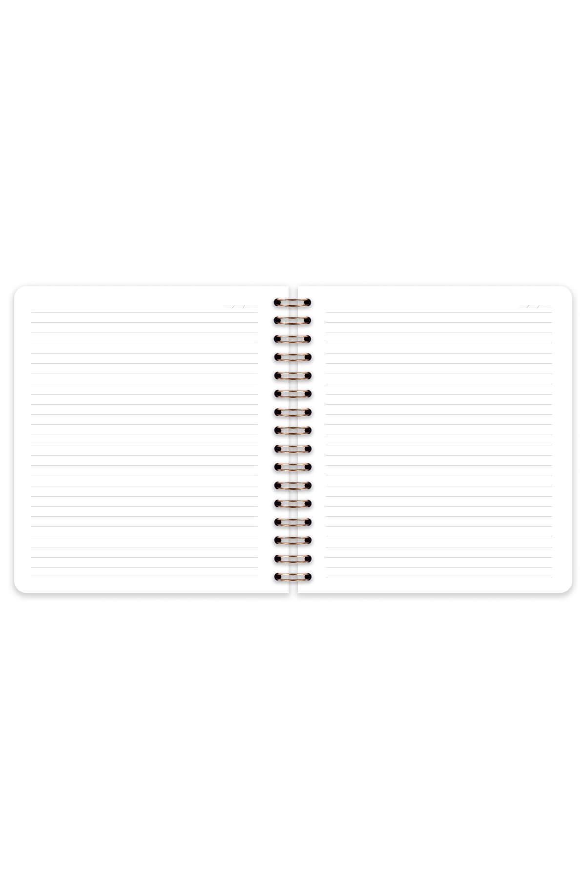 Matt Notebook 19x21 cm Kare Lastikli Spiralli Sert Kapak Not Defteri Çizgili