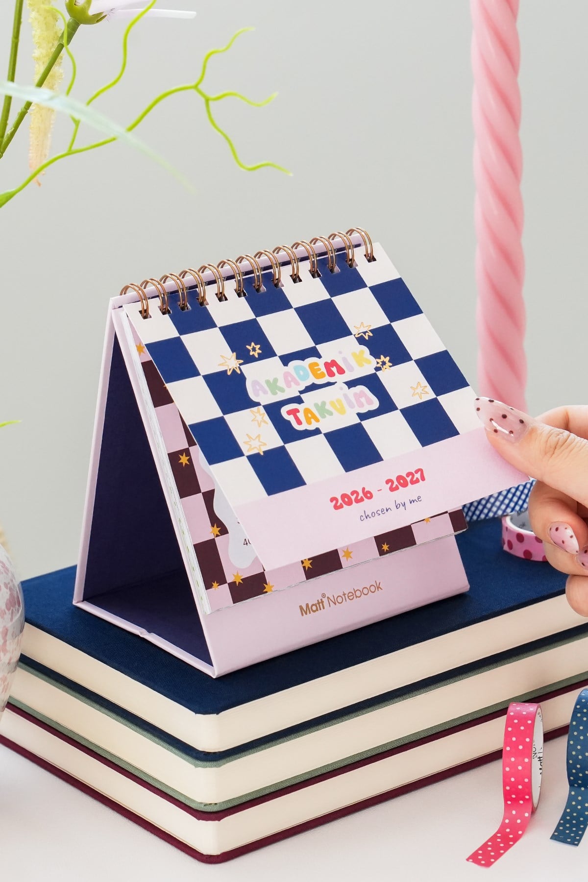 Matt Notebook 2026-2027 16 Aylık Akademik Masaüstü Takvim