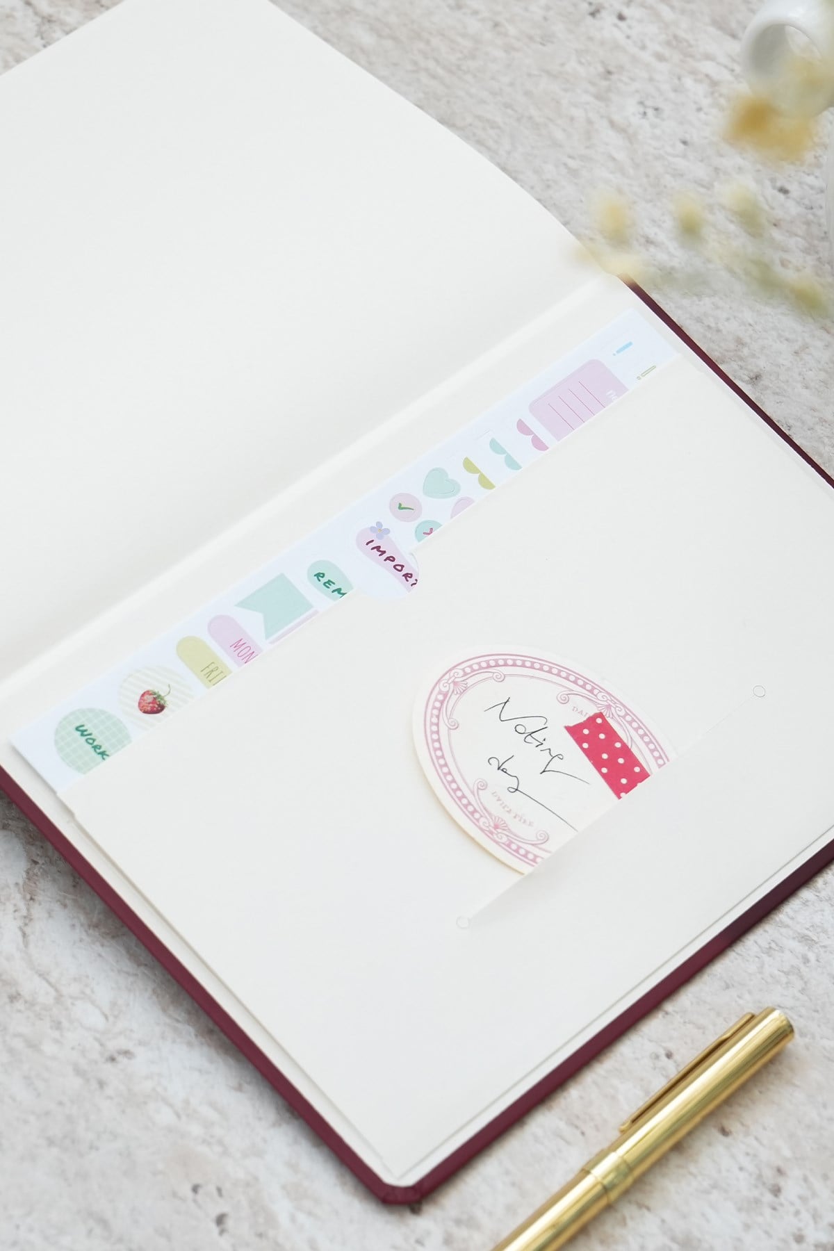 Matt Notebook 2026-2027 A5 Akademik Ajanda 15x21 cm - 17 Aylık Kiraz