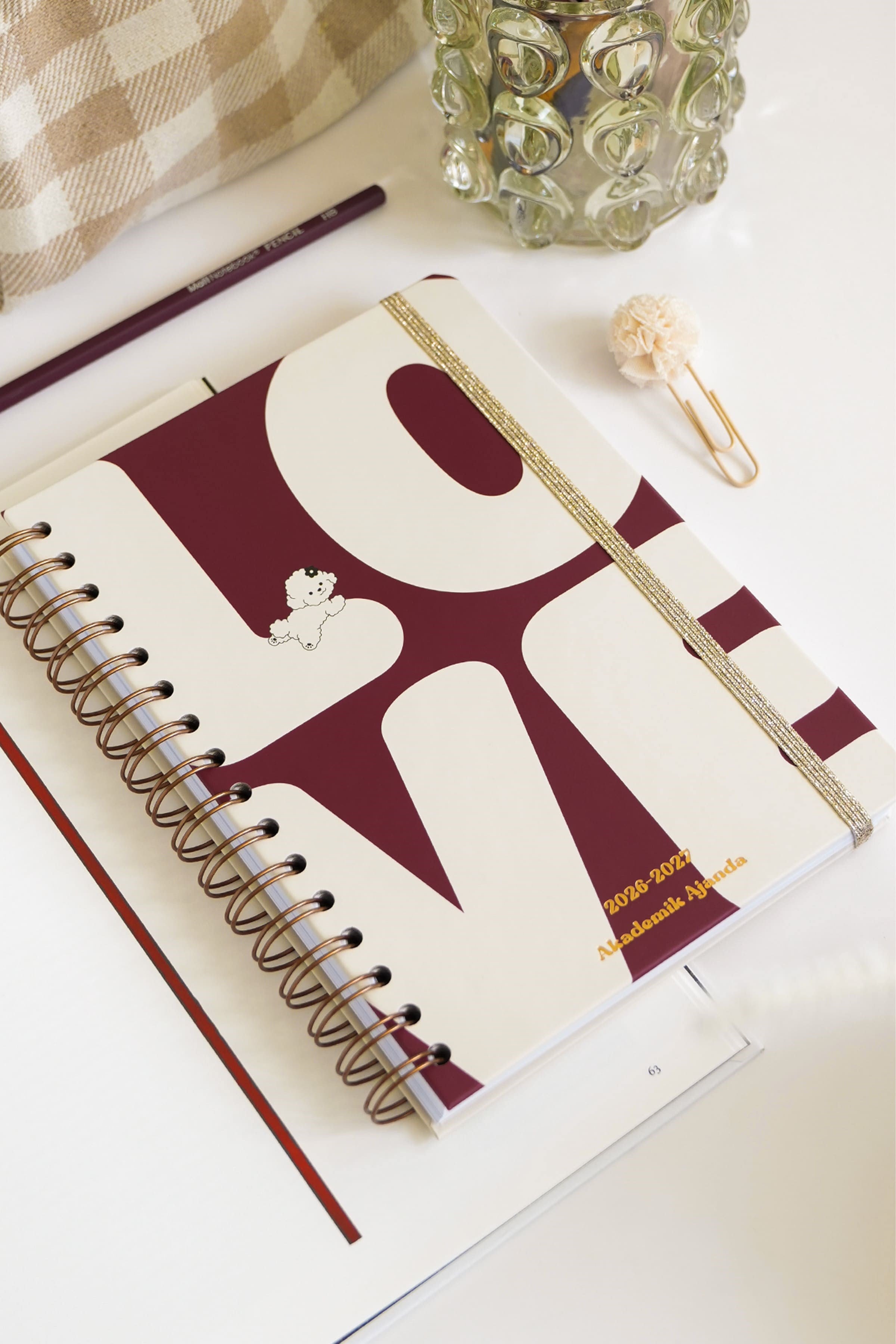 Matt Notebook 2026-2027 A5 Akademik Ajanda Spiralli 15x21 cm - 17 Aylık