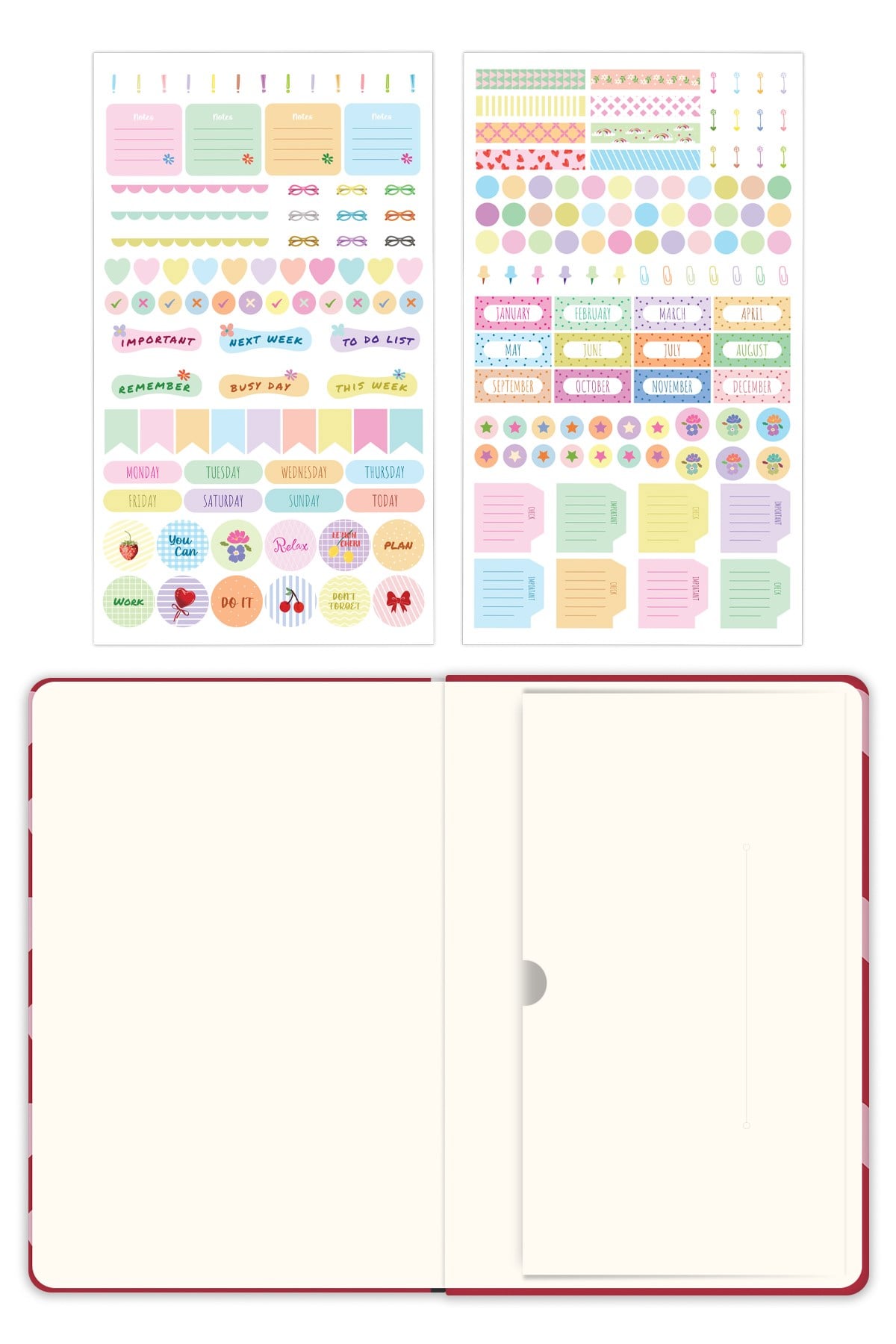 Matt Notebook 2026-2027 A5 Akademik Ajanda 15x21 cm - 17 Aylık Kalp