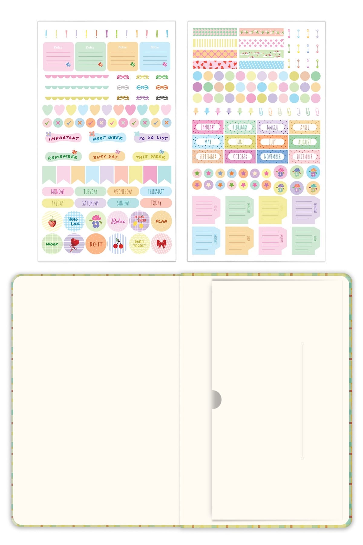 Matt Notebook 2026-2027 A5 Akademik Ajanda 15x21 cm - 17 Aylık Ekose