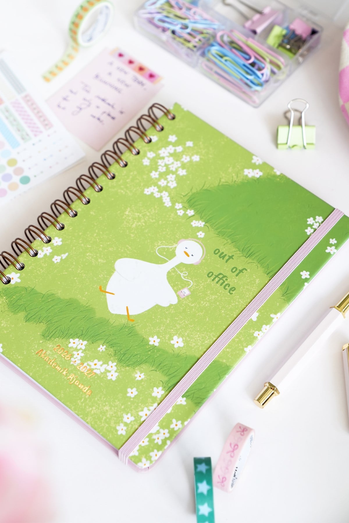 Matt Notebook 2026-2027 A5 Akademik Ajanda Spiralli 15x21 cm - 17 Aylık