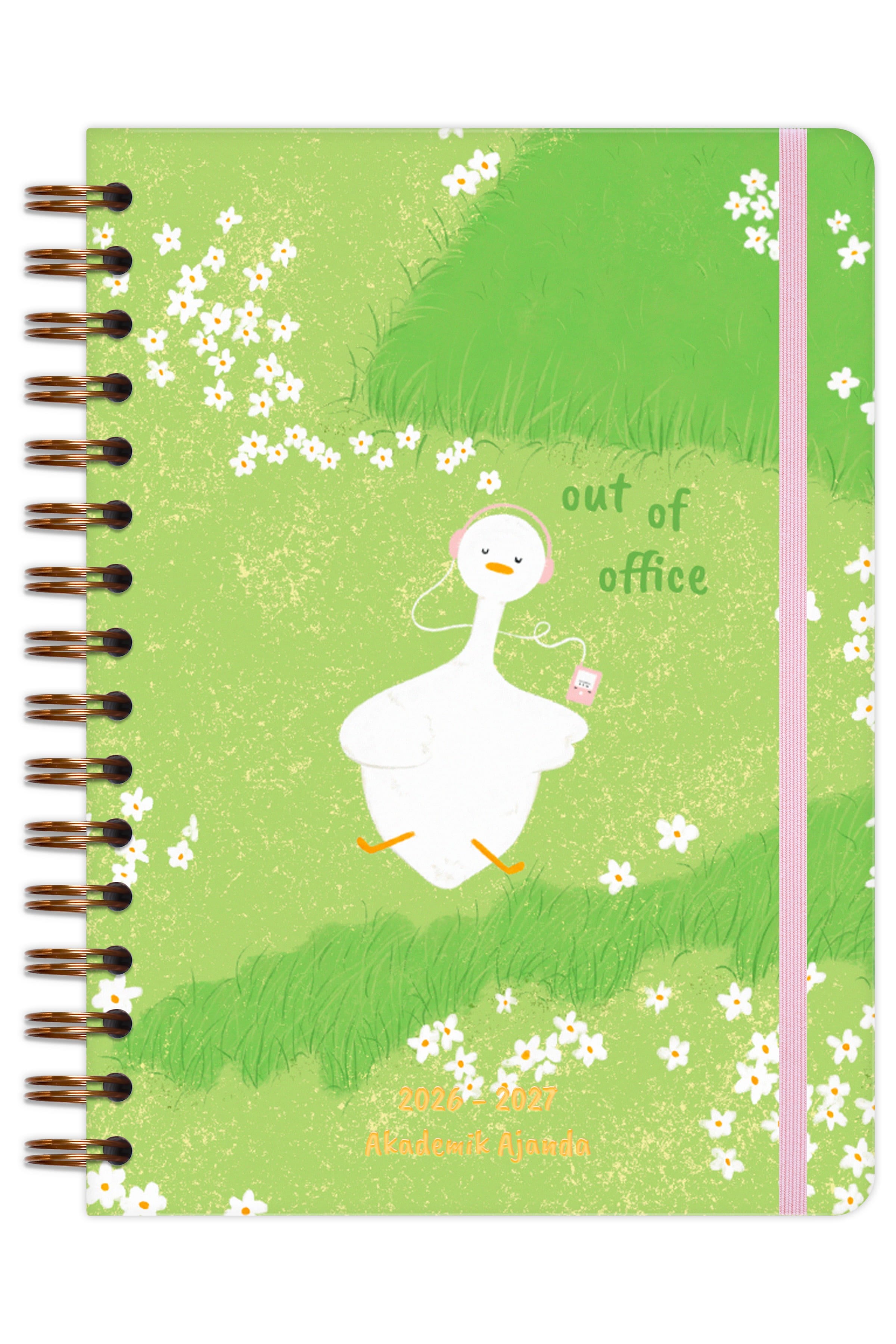 Matt Notebook 2026-2027 A5 Akademik Ajanda Spiralli 15x21 cm - 17 Aylık