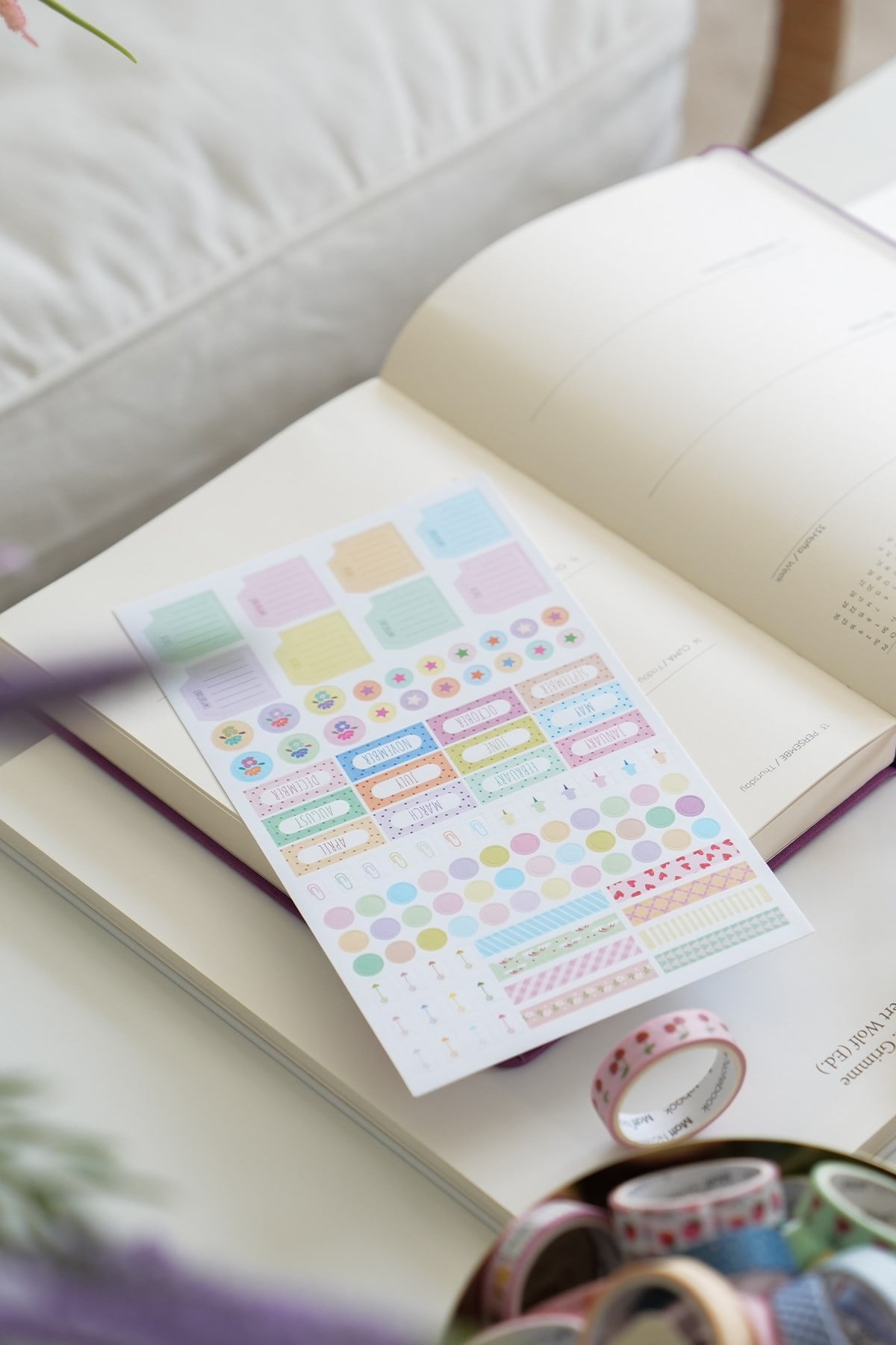 Matt Notebook 2026-2027 A5 Keten Akademik Ajanda 15x21 cm - 17 Aylık Menekşe