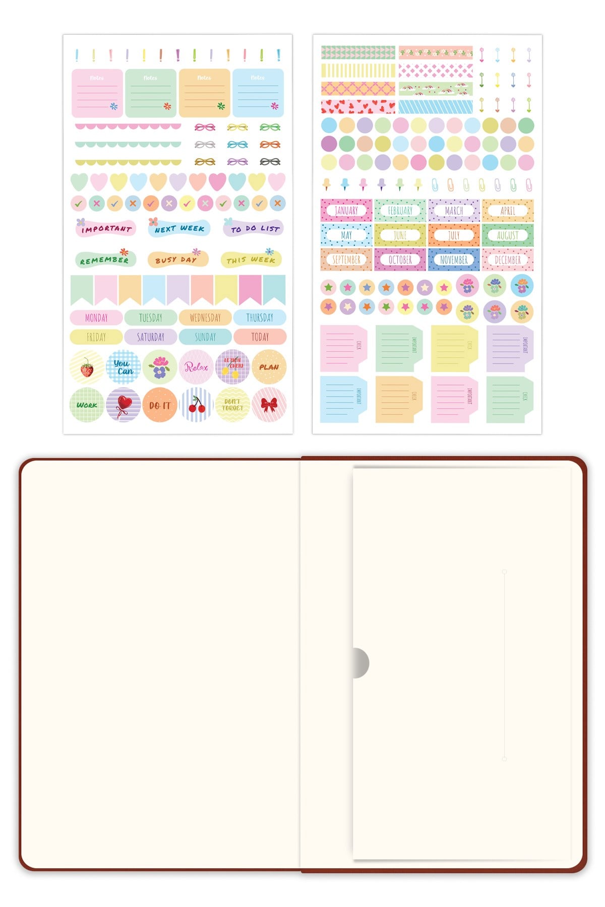 Matt Notebook 2026-2027 A5 Keten Akademik Ajanda 15x21 cm - 17 Aylık Tarçın
