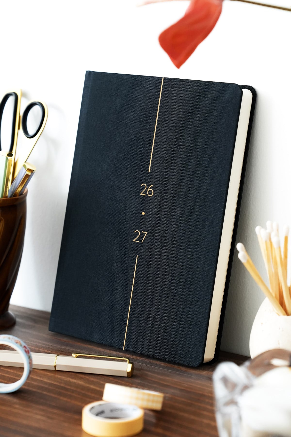 Matt Notebook 2026-2027 A5 Keten Akademik Ajanda 15x21 cm - 17 Aylık Siyah