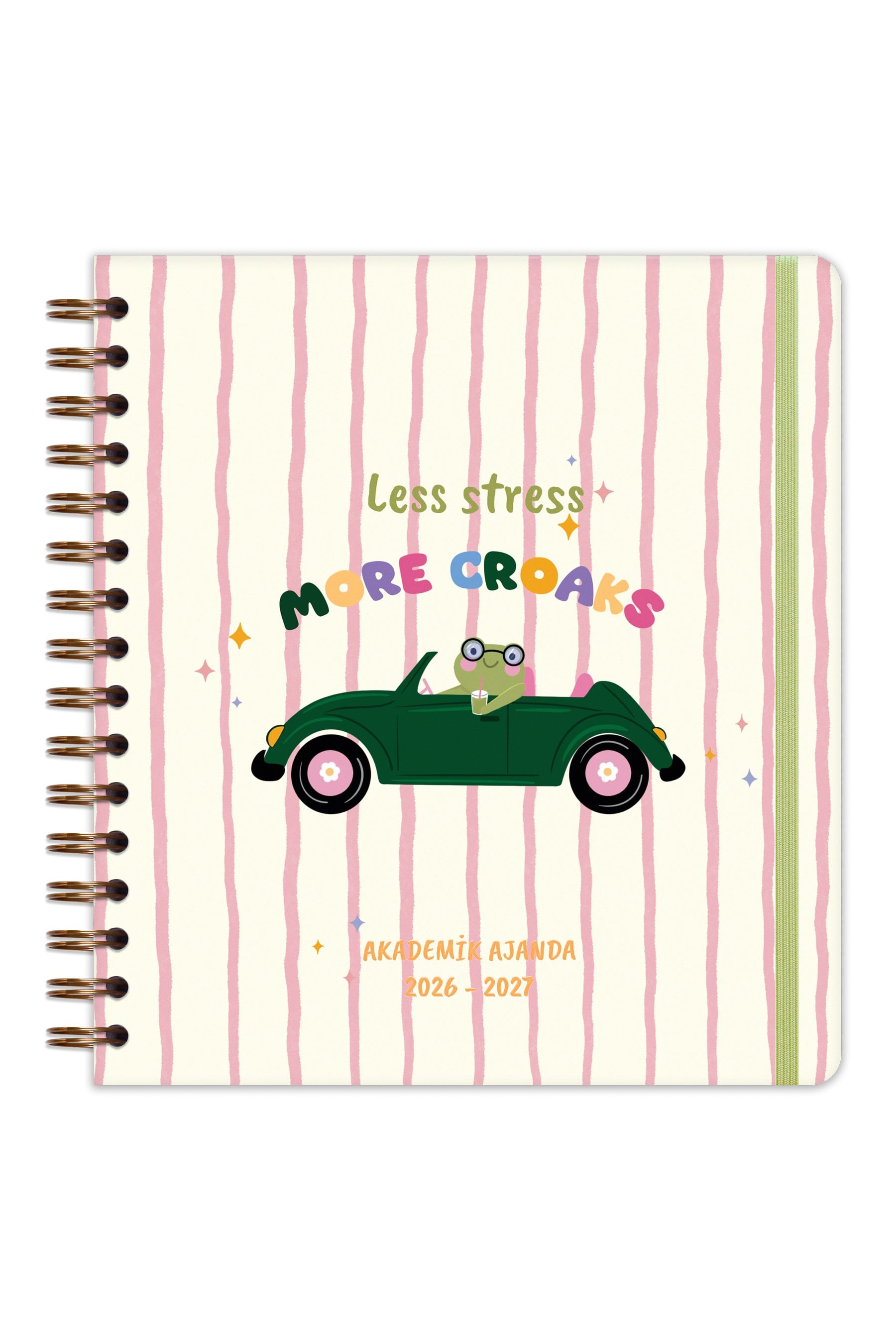 Matt Notebook 2026-2027 Akademik Kare Ajanda Spiralli - 17 Aylık