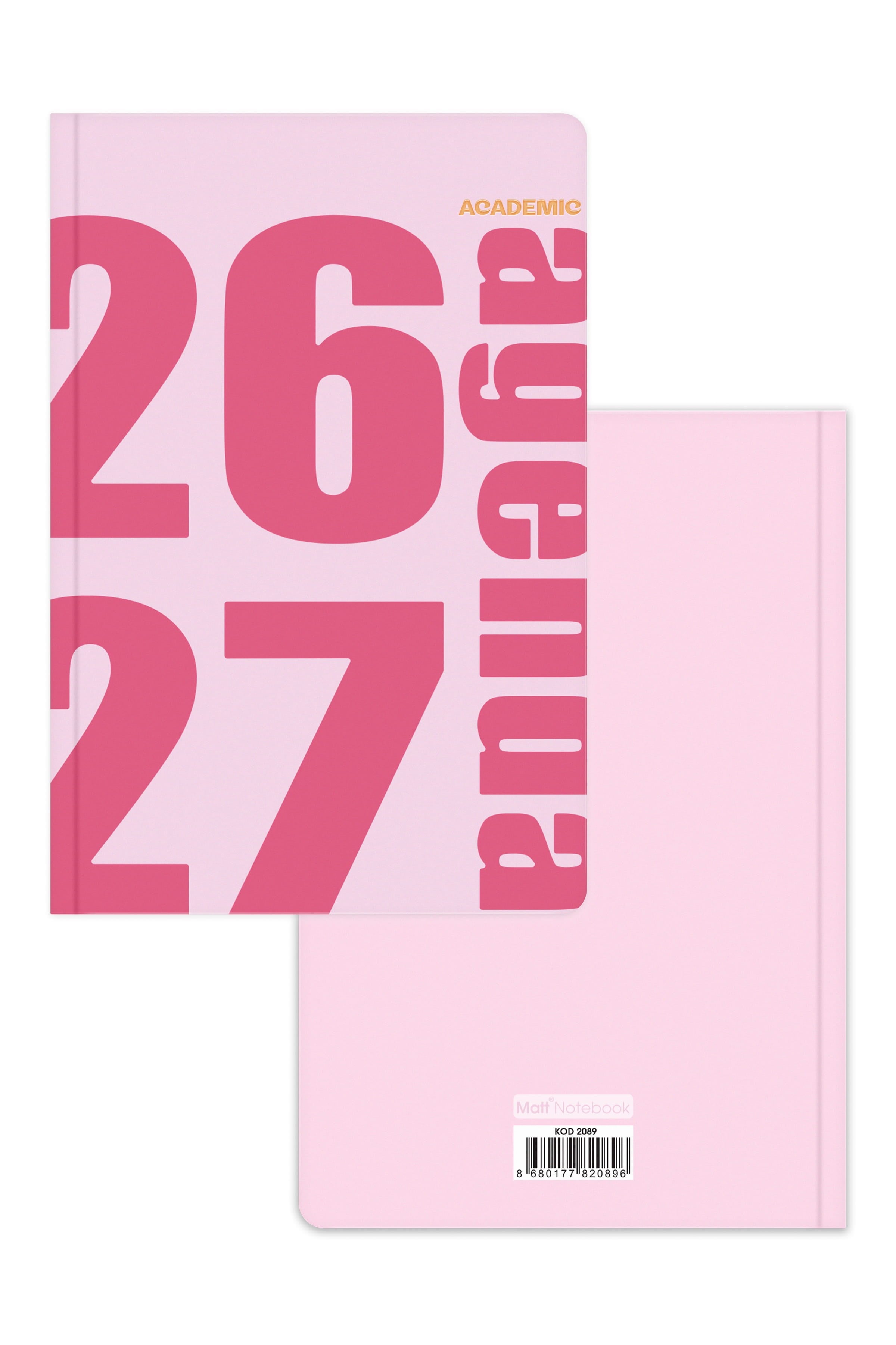 Matt Notebook 2026-2027 B5 Akademik Ajanda 17x24 cm - 17 Aylık Lila