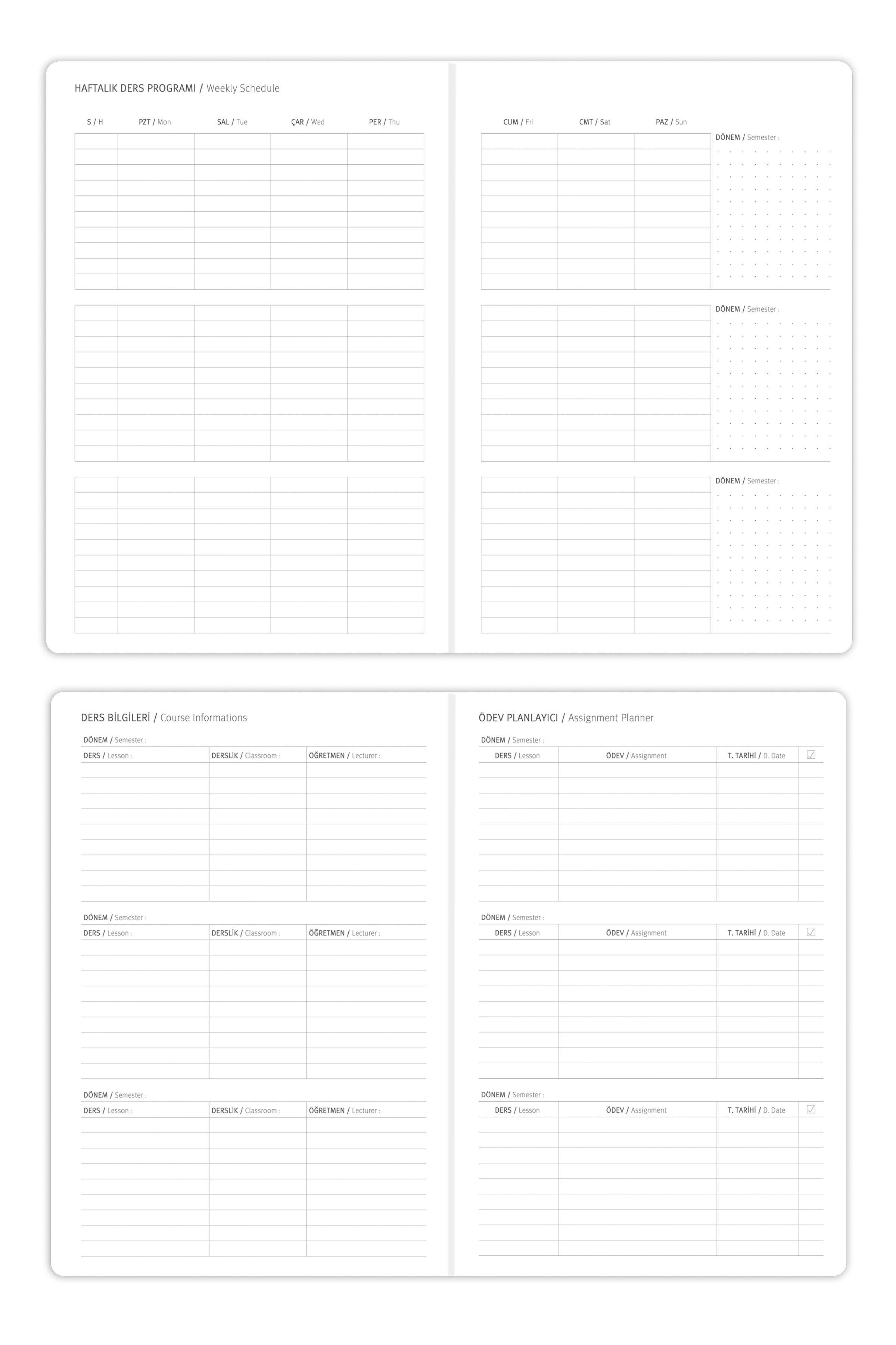 Matt Notebook 2026-2027 B5 Akademik Ajanda 17x24 cm - 17 Aylık Lila