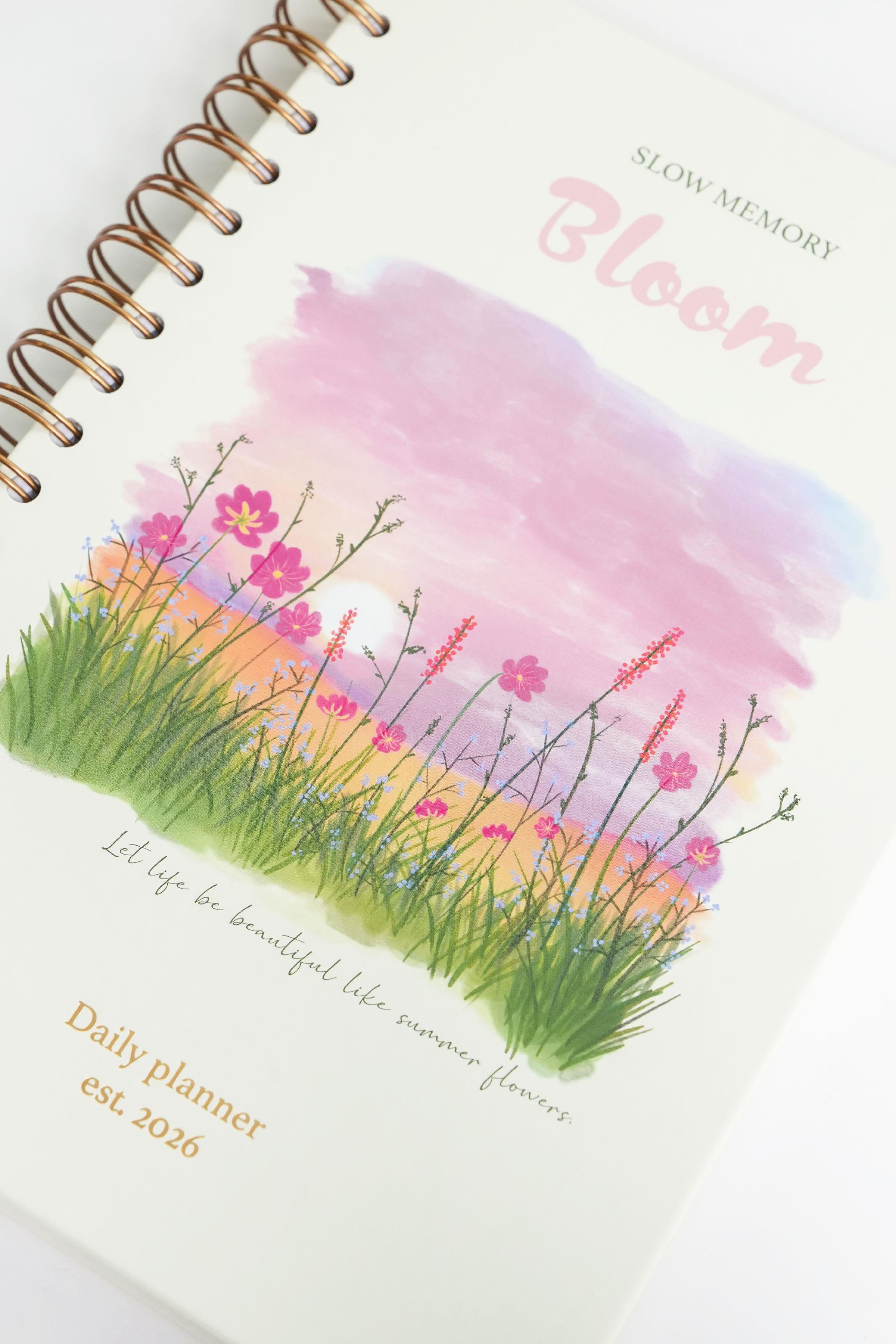 Matt Notebook 2026 Yılı Günlük Spiralli Ajanda 16x24 cm - 12 Aylık Manzara