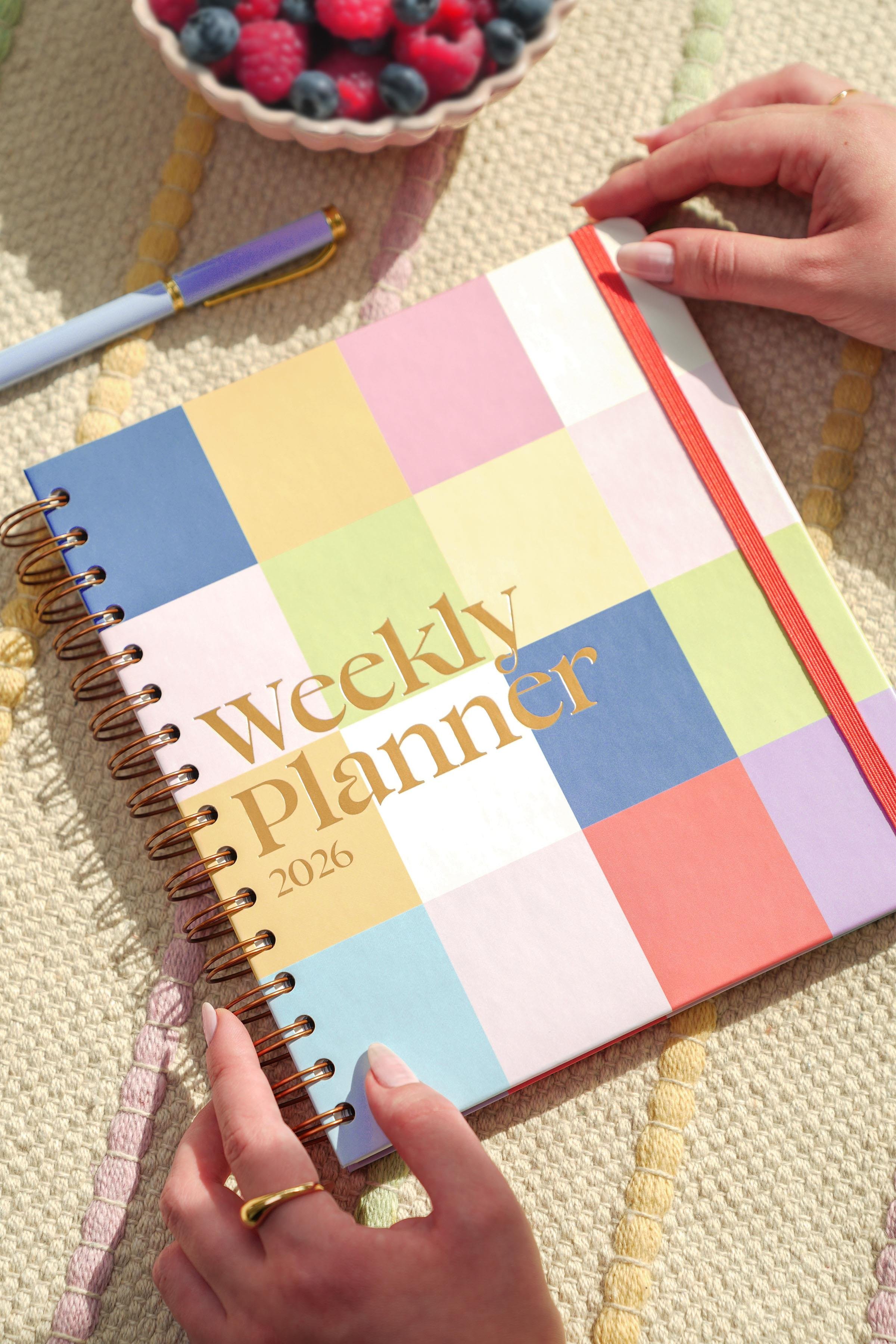 Matt Notebook 2026 Yılı Haftalık Kare Ajanda - 12 Aylık