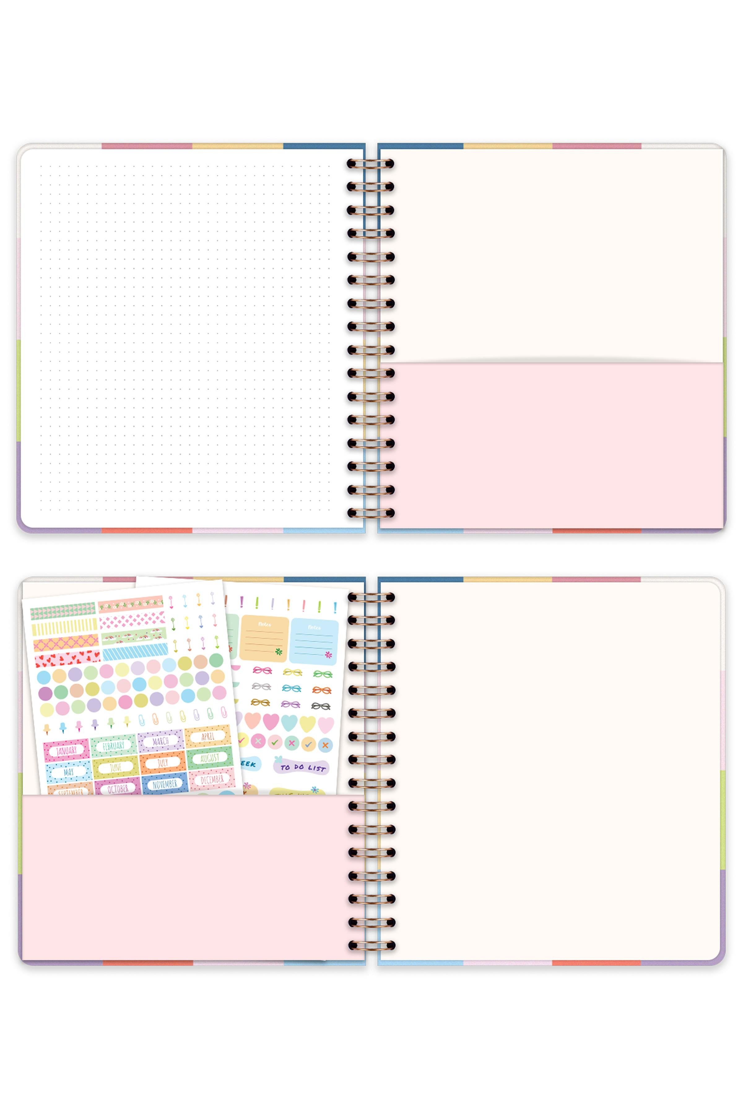 Matt Notebook 2026 Yılı Haftalık Kare Ajanda - 12 Aylık