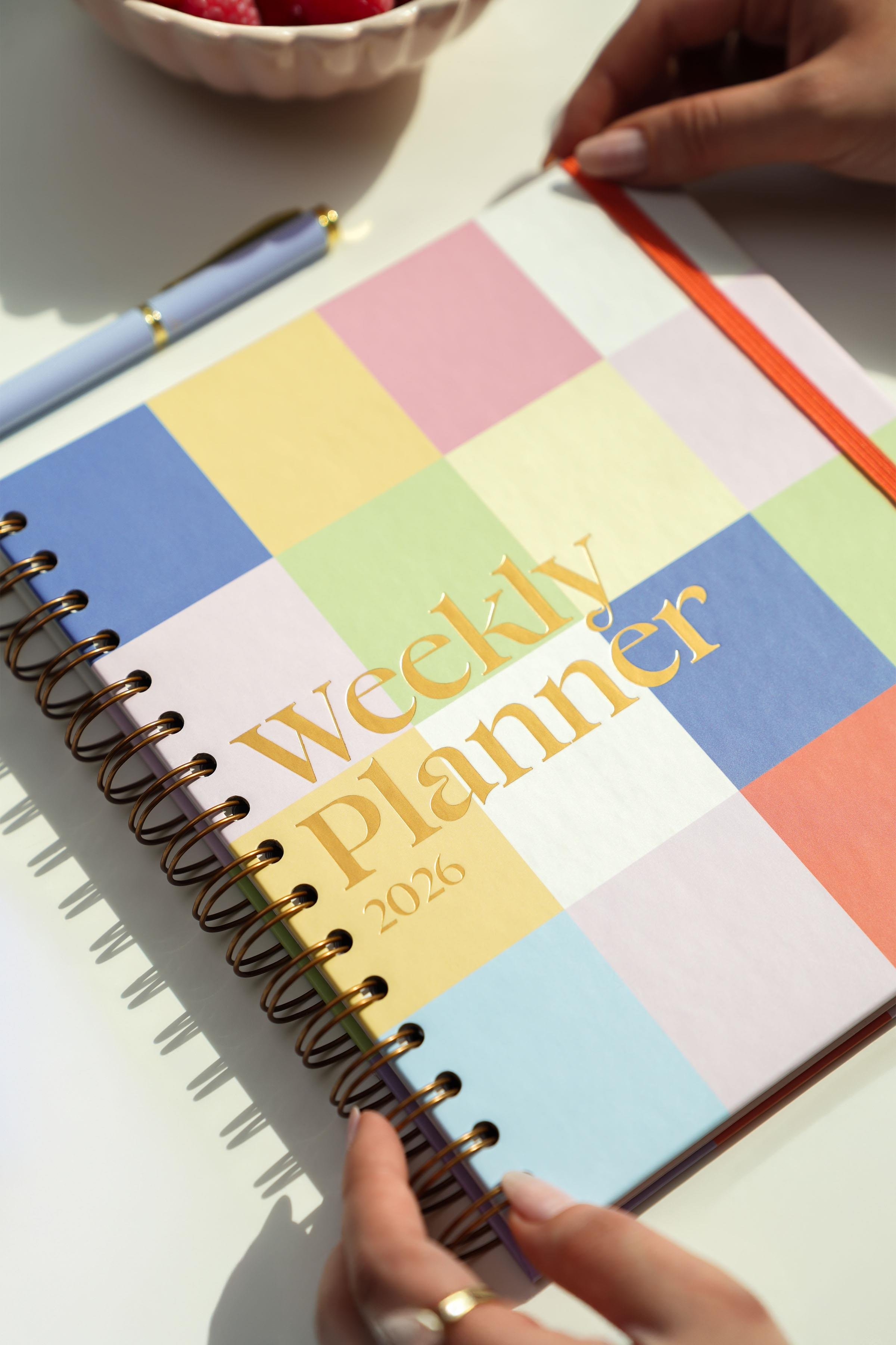 Matt Notebook 2026 Yılı Haftalık Kare Ajanda - 12 Aylık