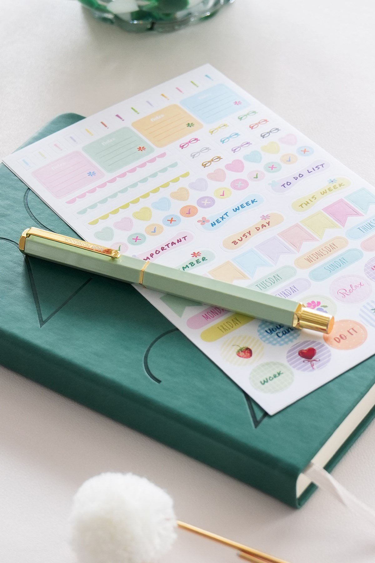 Matt Notebook 2027 Yılı 13x21 cm Günlük Ajanda Koyu Yeşil