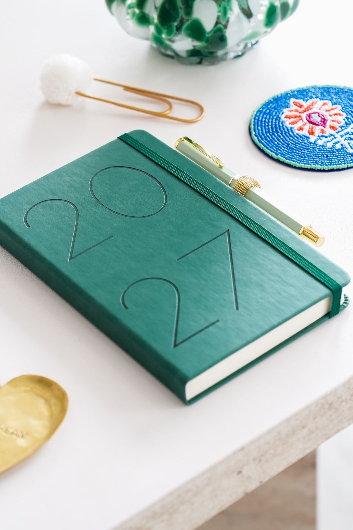 Matt Notebook 2027 Yılı 13x21 cm Günlük Ajanda Koyu Yeşil