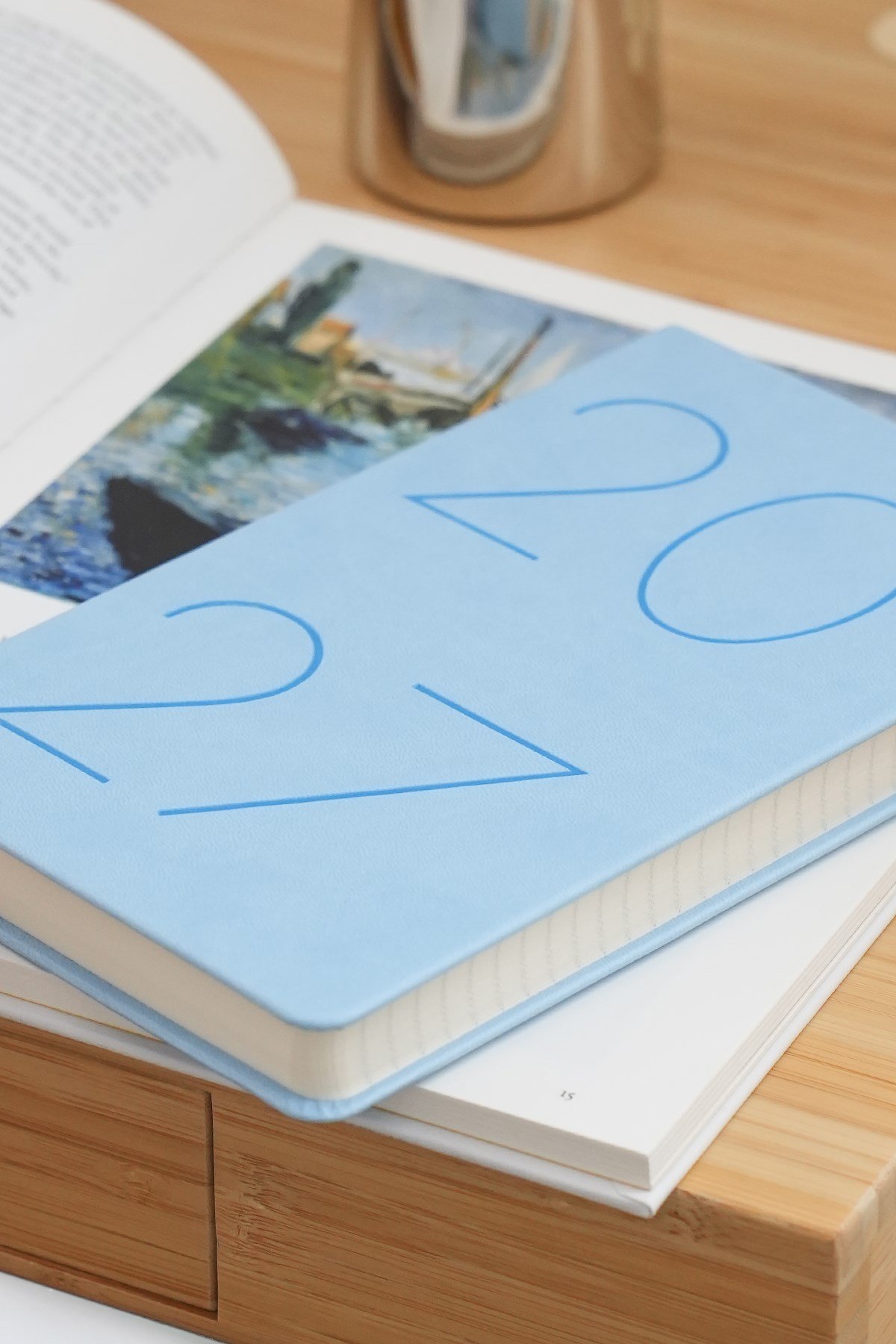 Matt Notebook 2027 Yılı 13x21 cm Günlük Ajanda Mavi