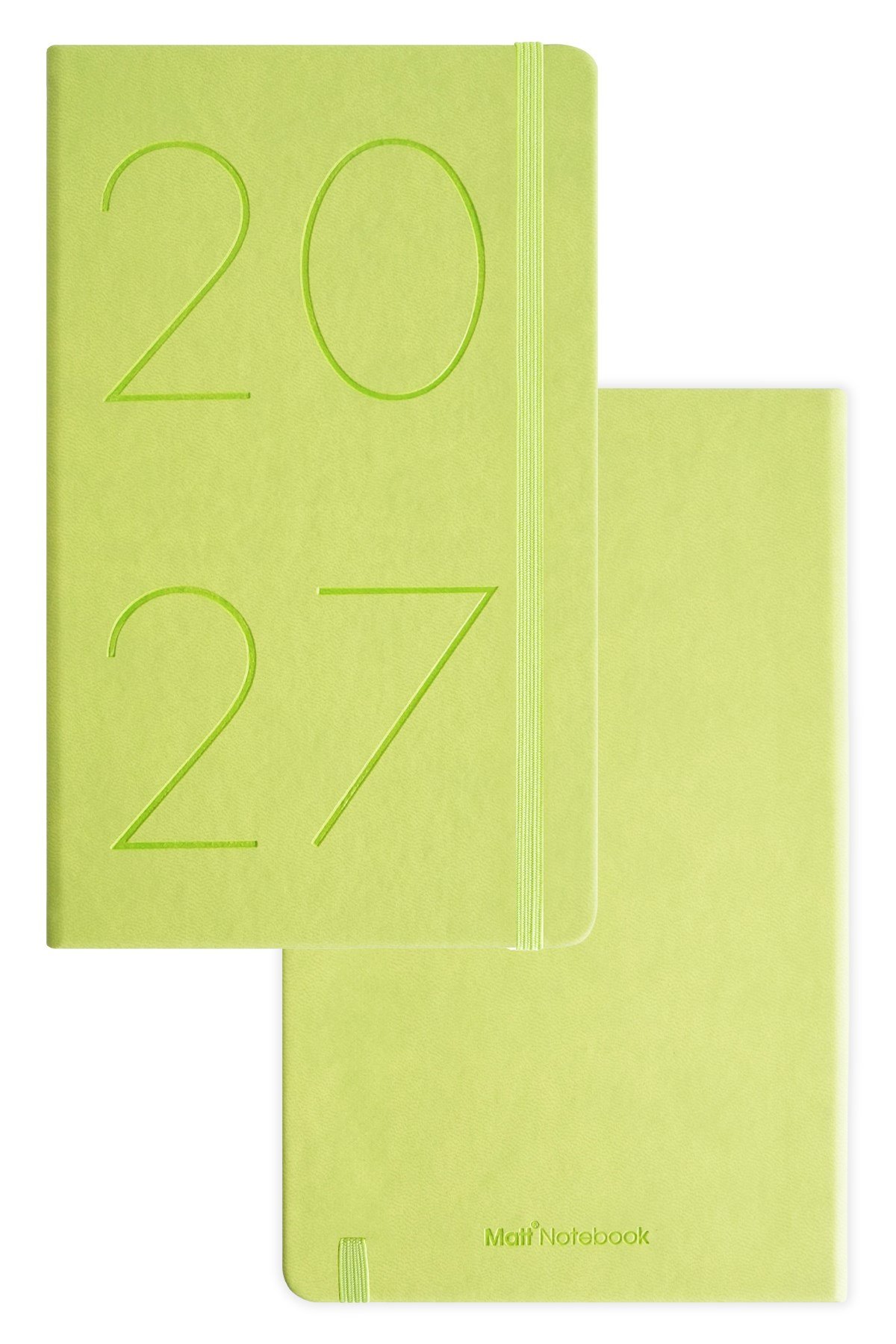 Matt Notebook 2027 Yılı 13x21 cm Günlük Ajanda Yeşil