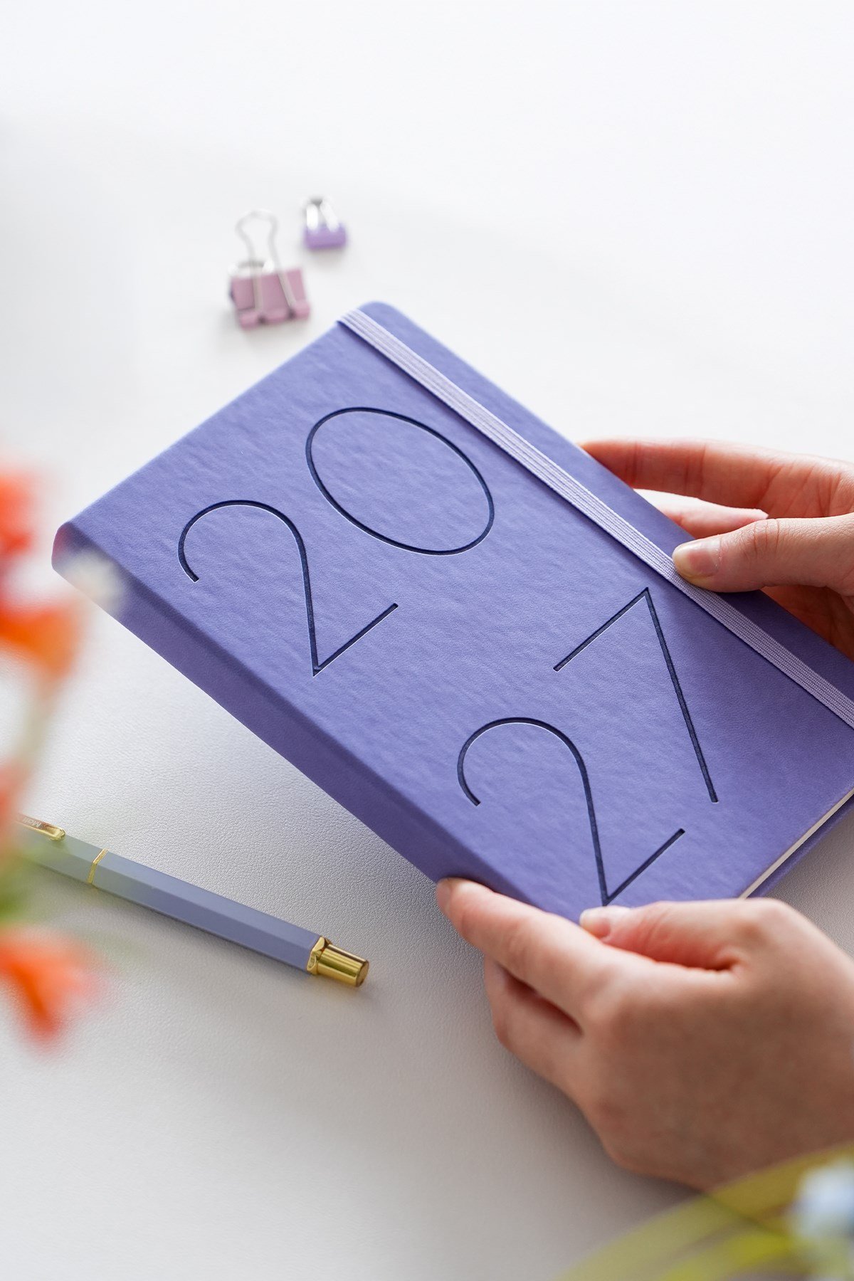 Matt Notebook 2027 Yılı 13x21 cm Günlük Ajanda Lila