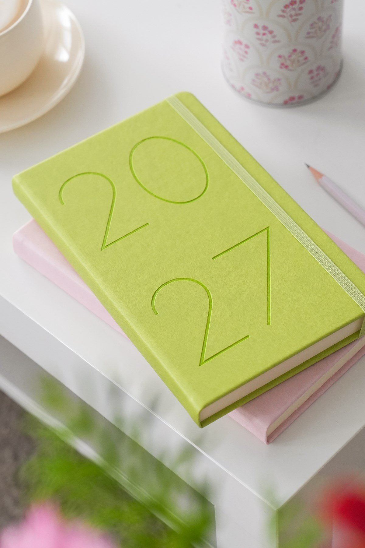 Matt Notebook 2027 Yılı 13x21 cm Günlük Ajanda Yeşil
