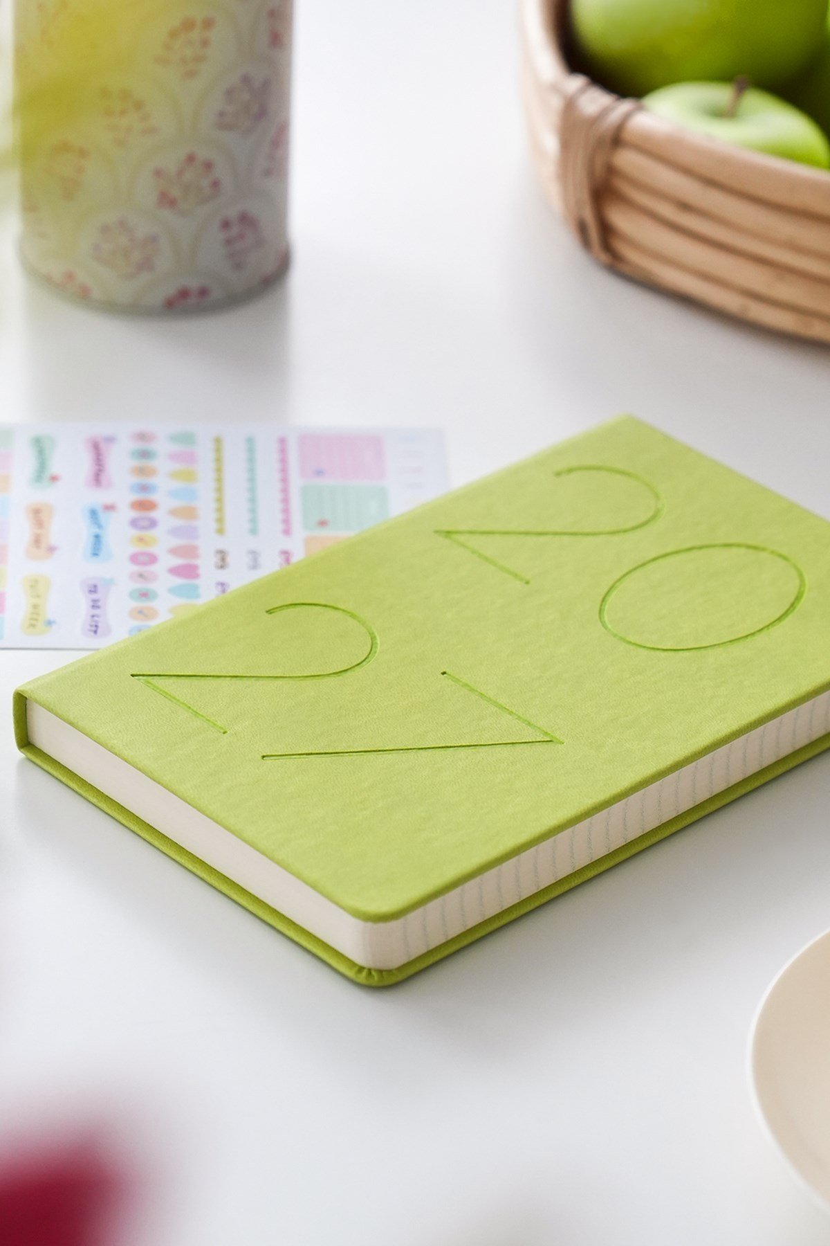 Matt Notebook 2027 Yılı 13x21 cm Günlük Ajanda Yeşil