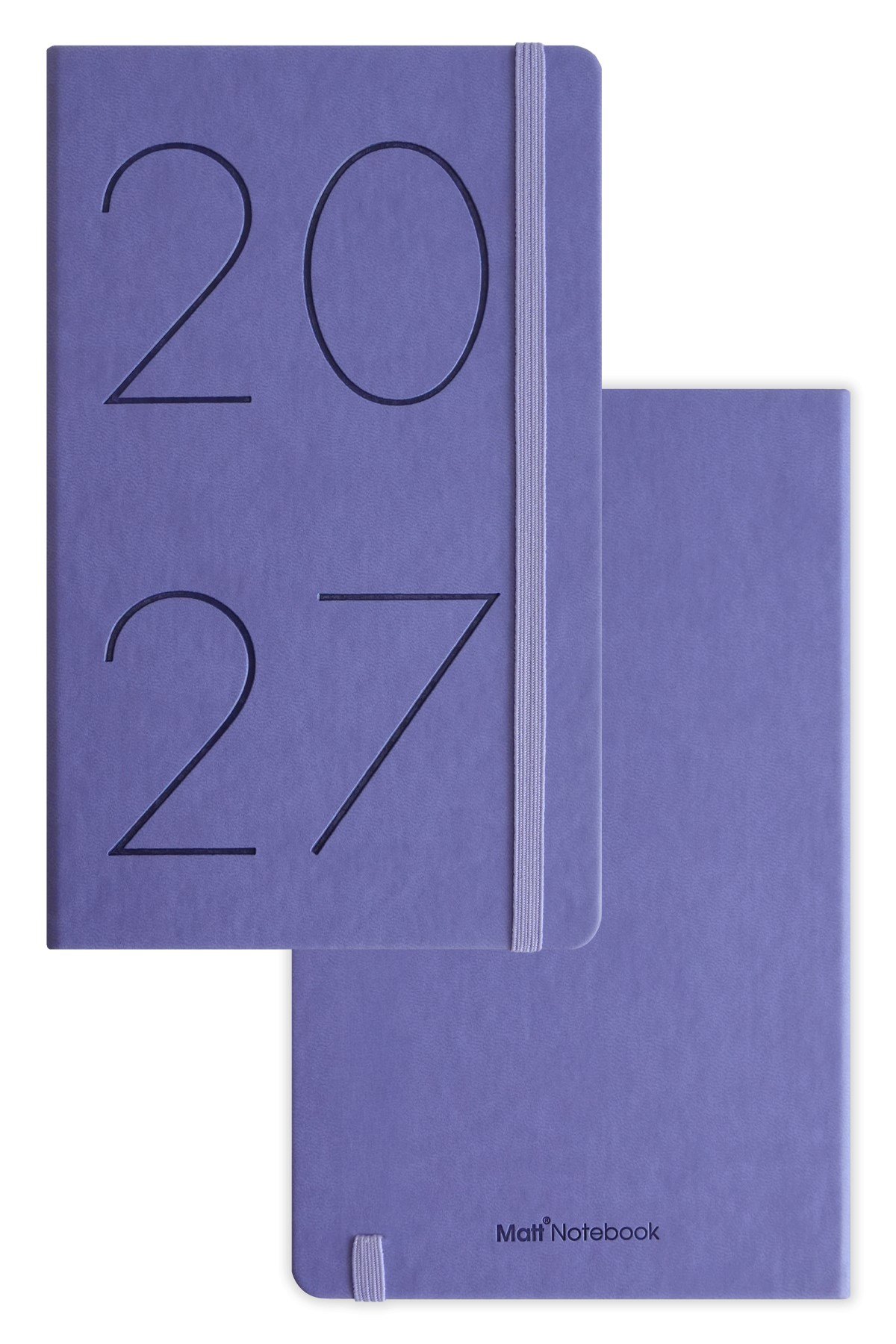 Matt Notebook 2027 Yılı 13x21 cm Günlük Ajanda Lila