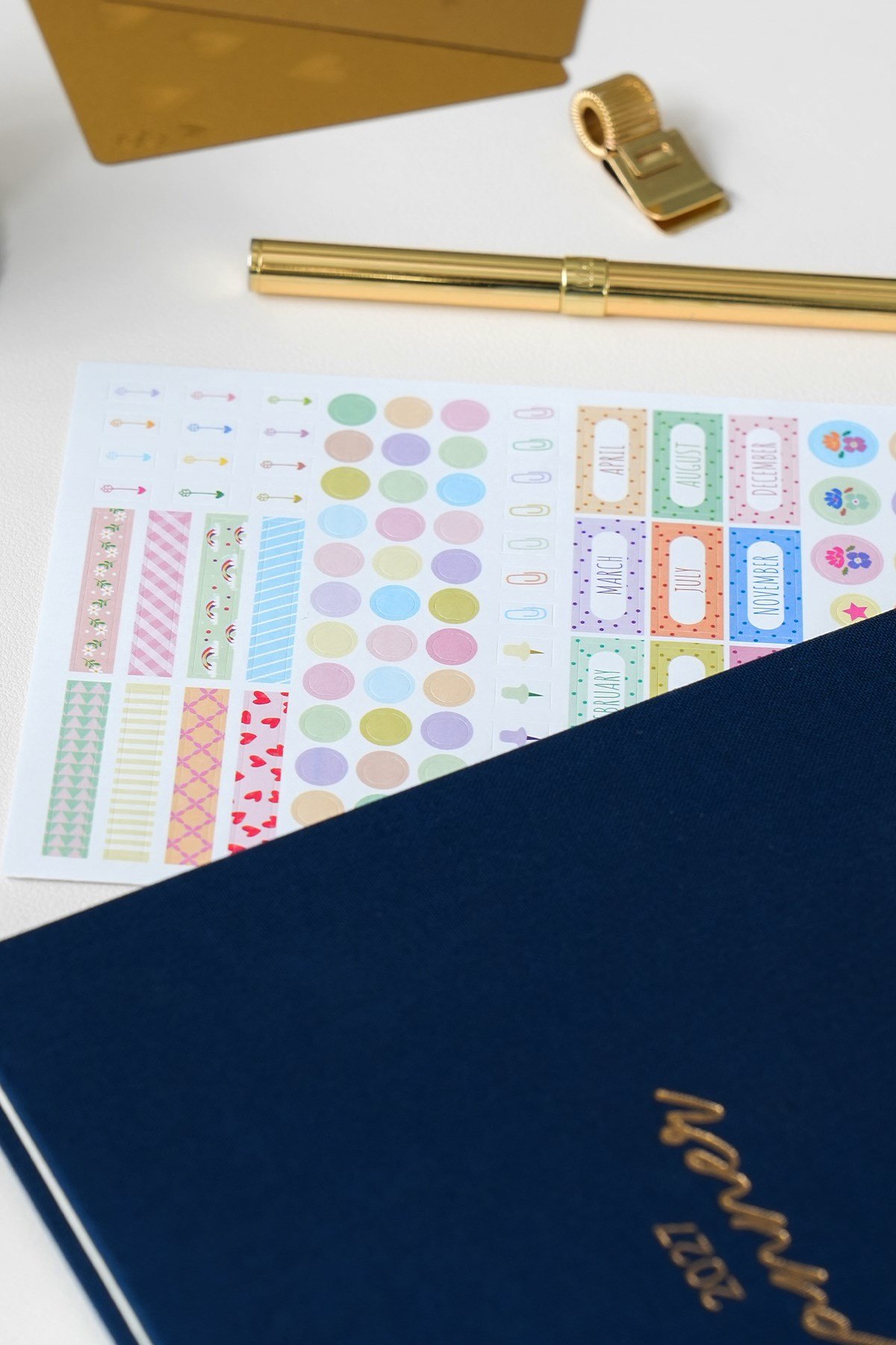 Matt Notebook 2027 Yılı 20x27 cm Keten Haftalık Planlayıcı Ajanda Lacivert