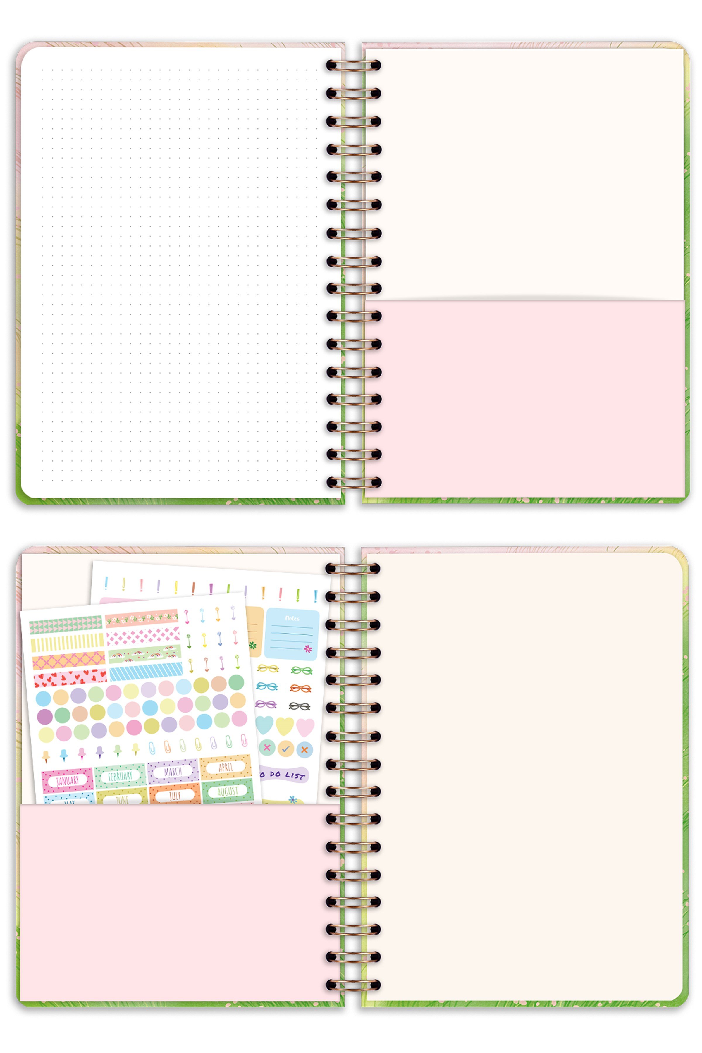 Matt Notebook 2027 Yılı A5 Ajanda Spiralli 15x21 cm - 12 Aylık Manzara