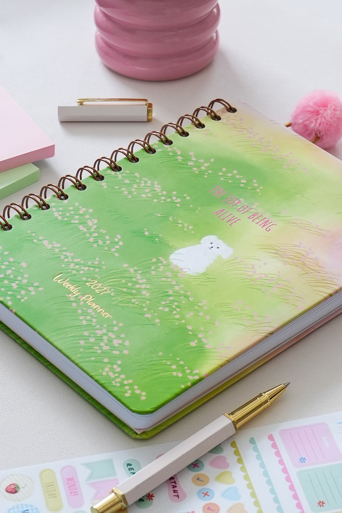 Matt Notebook 2027 Yılı A5 Ajanda Spiralli 15x21 cm - 12 Aylık Manzara