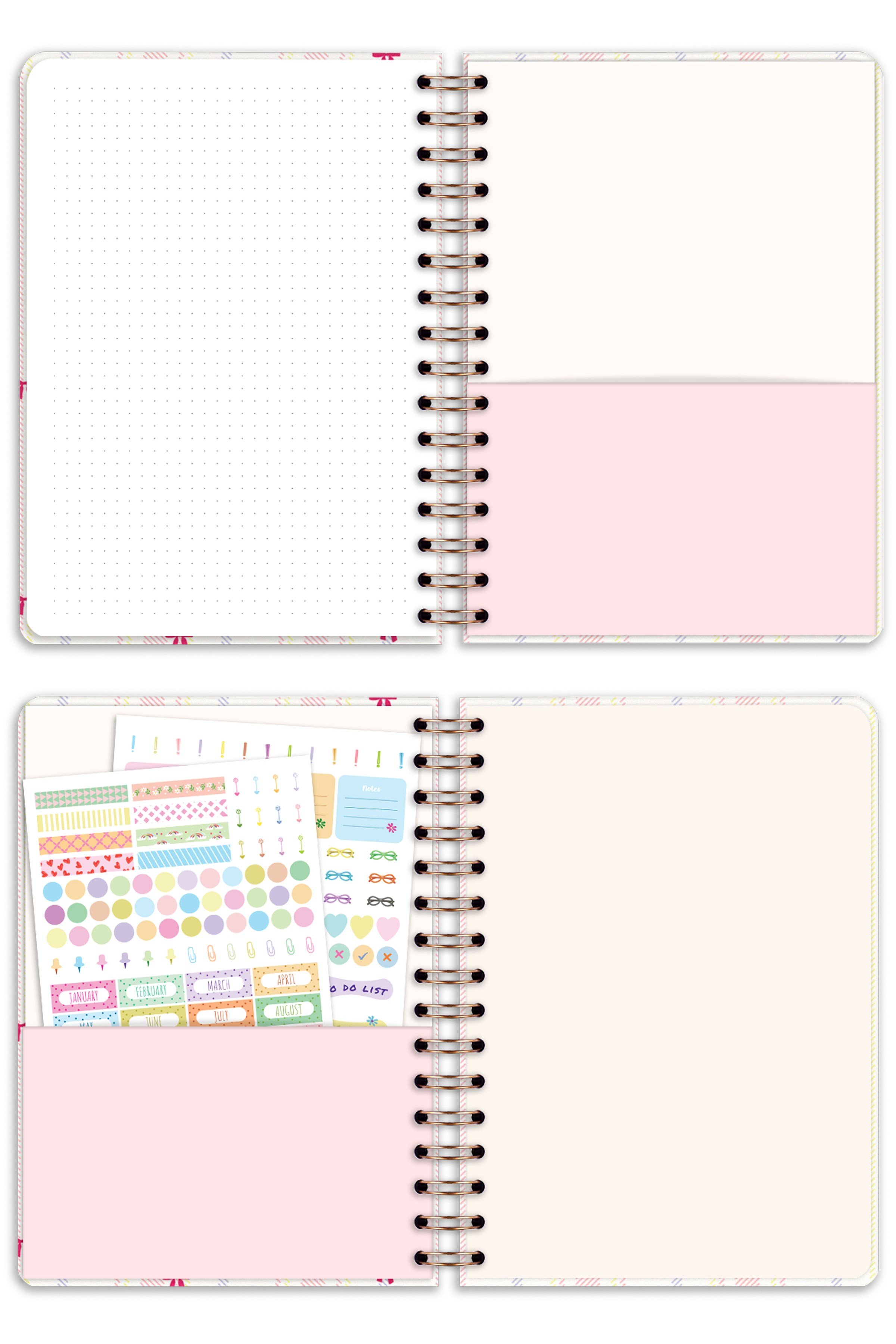 Matt Notebook 2027 Yılı A5 Ajanda Spiralli 15x21 cm - 12 Aylık Fiyonk