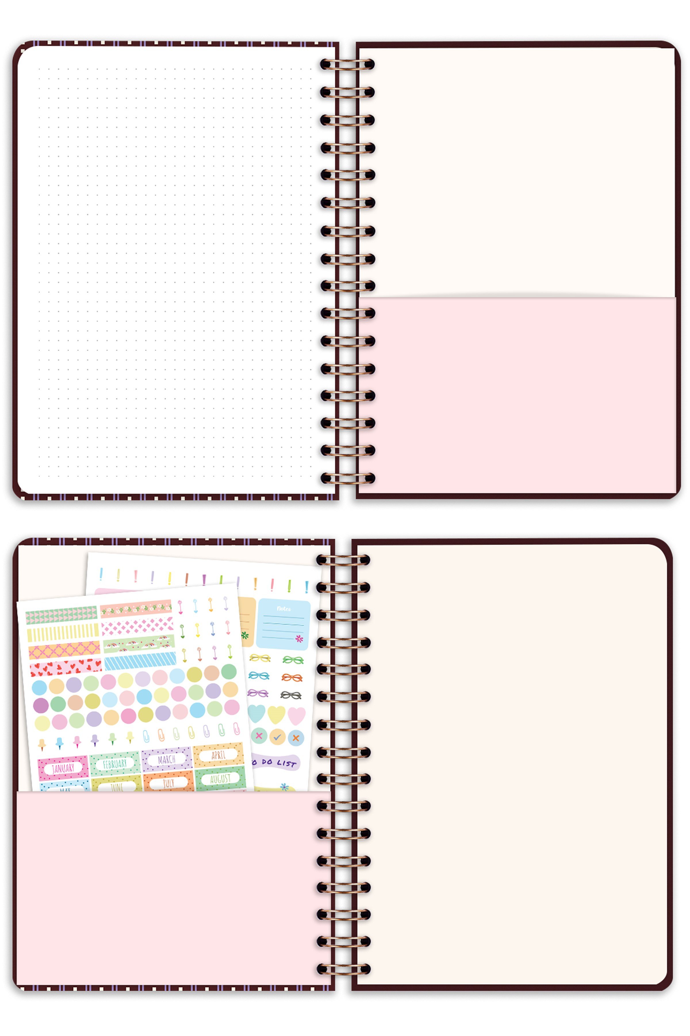Matt Notebook 2027 Yılı A5 Ajanda Spiralli 15x21 cm - 12 Aylık