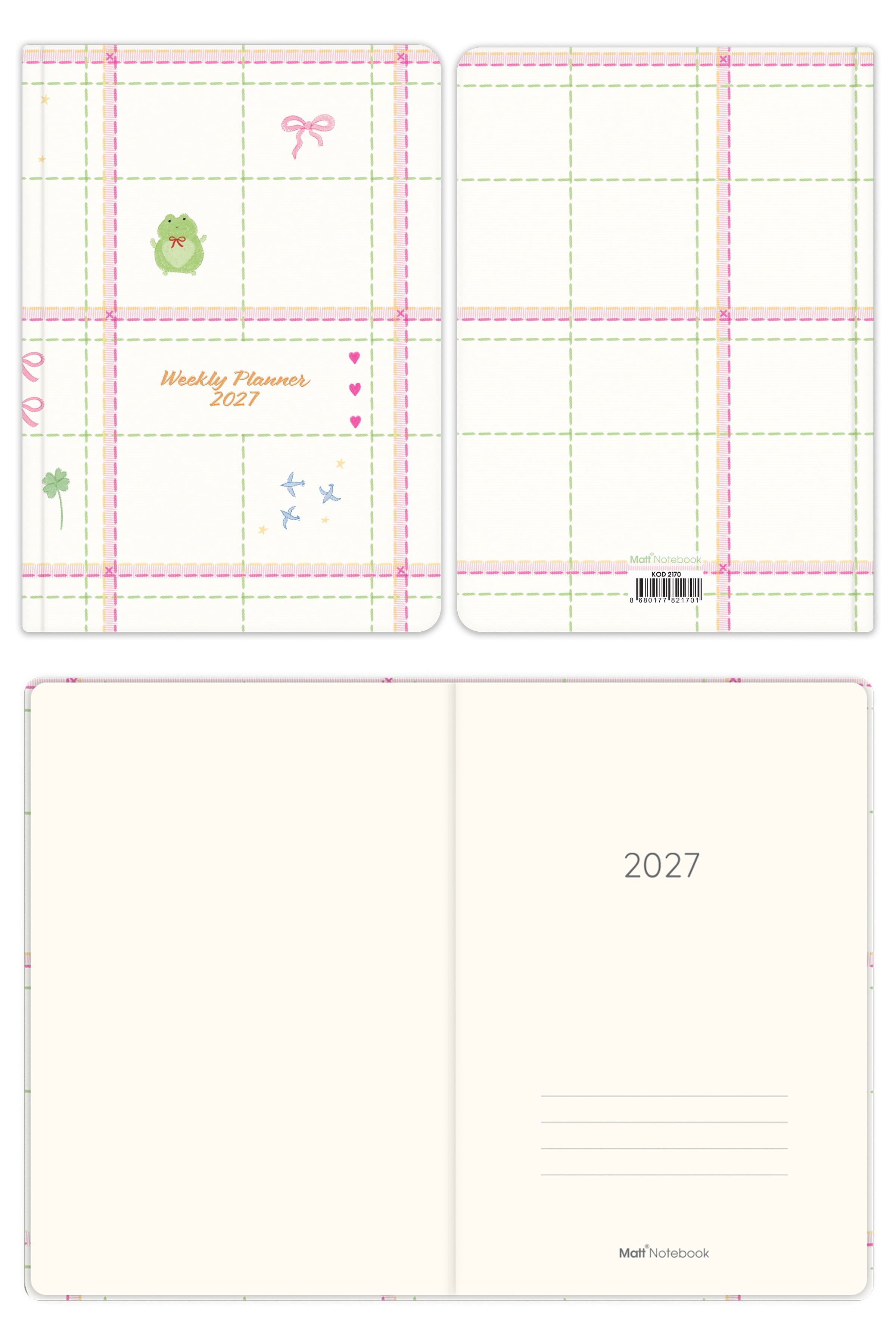 Matt Notebook 2027 Yılı A5 Haftalık Ajanda 15x21 cm - 12 Aylık