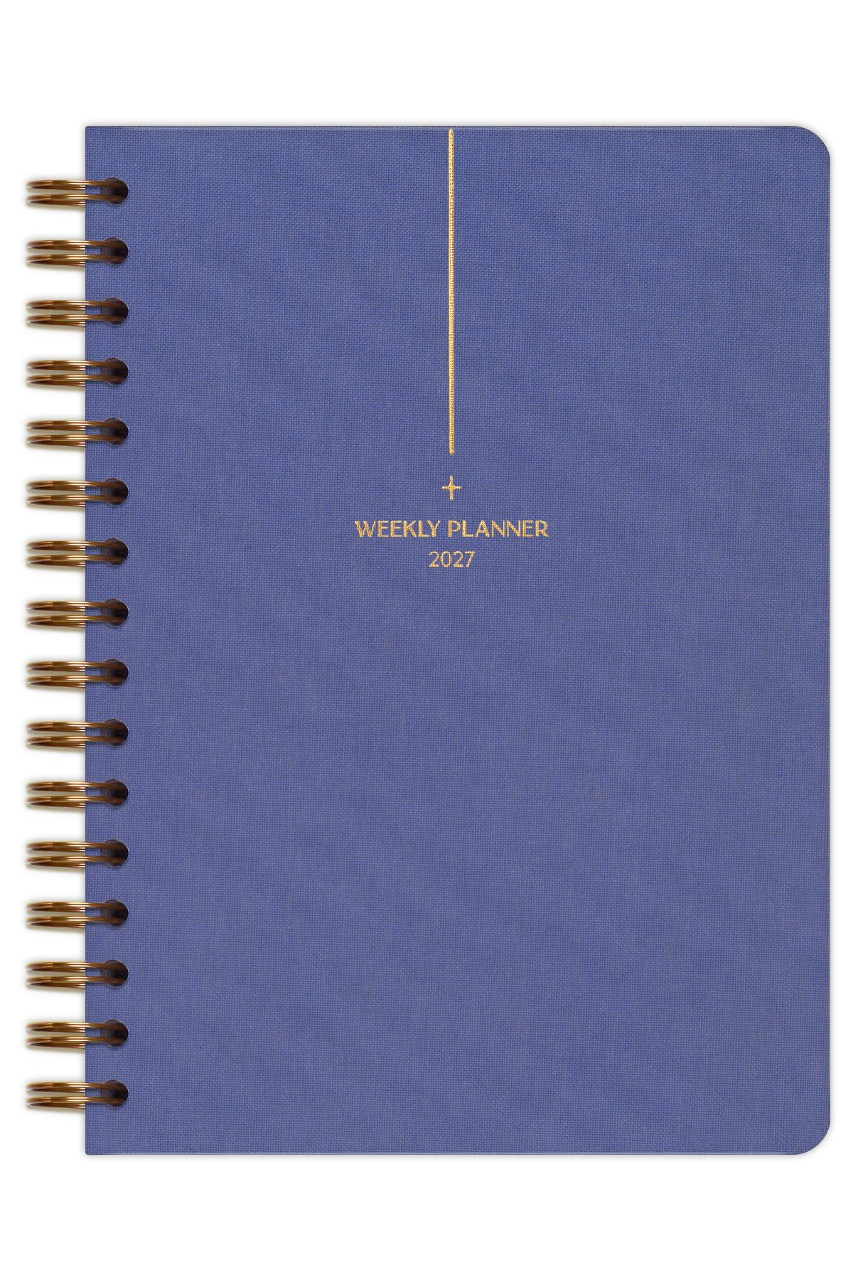 Matt Notebook 2027 Yılı A5 Keten Ajanda Spiralli 15x21 cm - 12 Aylık Lila
